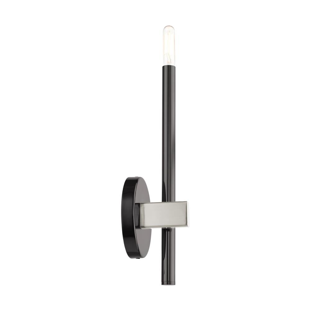 Denmark Black Chrome Slim 1-Light ADA Sconce