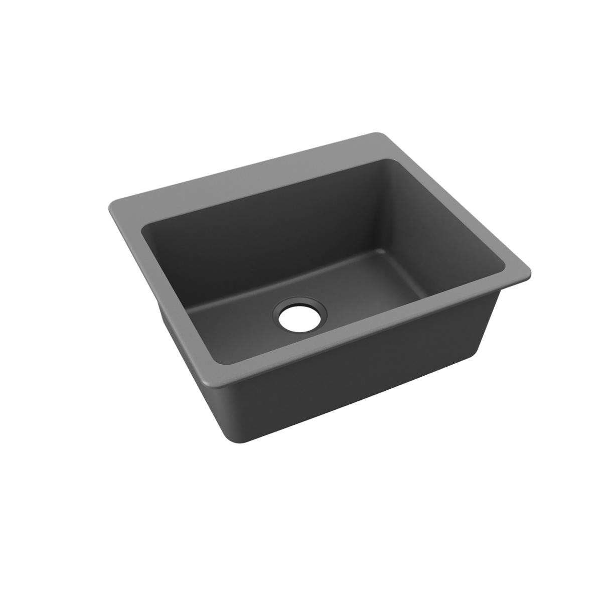 Elkay ELG2522GT0 Quartz Classic Drop-in 25-Inches x 26.78-Inches Quartz Single bowl 5-Hole Kitchen Sink