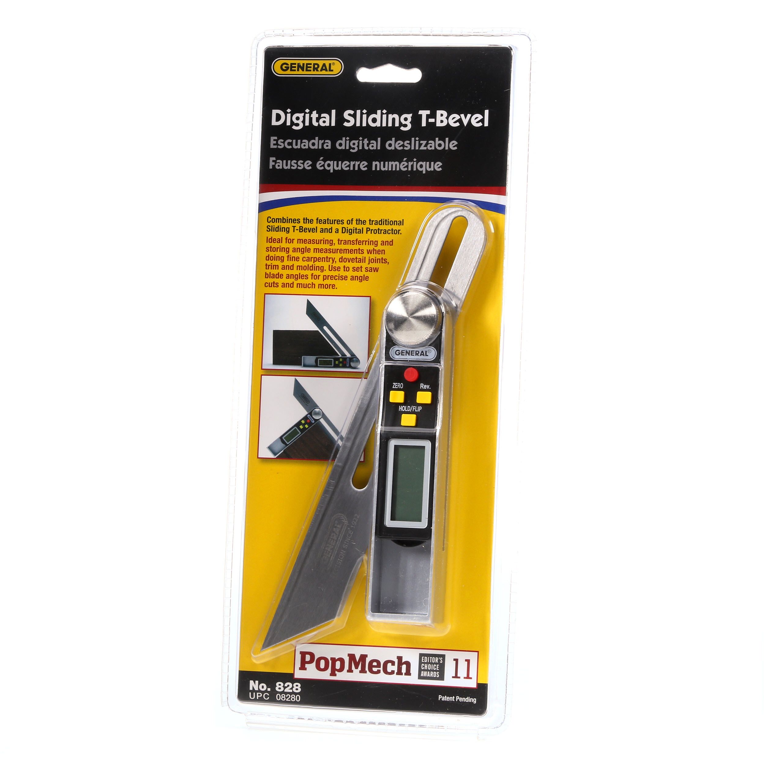 Digital Sliding T-Bevel Gauge And Protractor Angle Measuring Square Layout Tools 