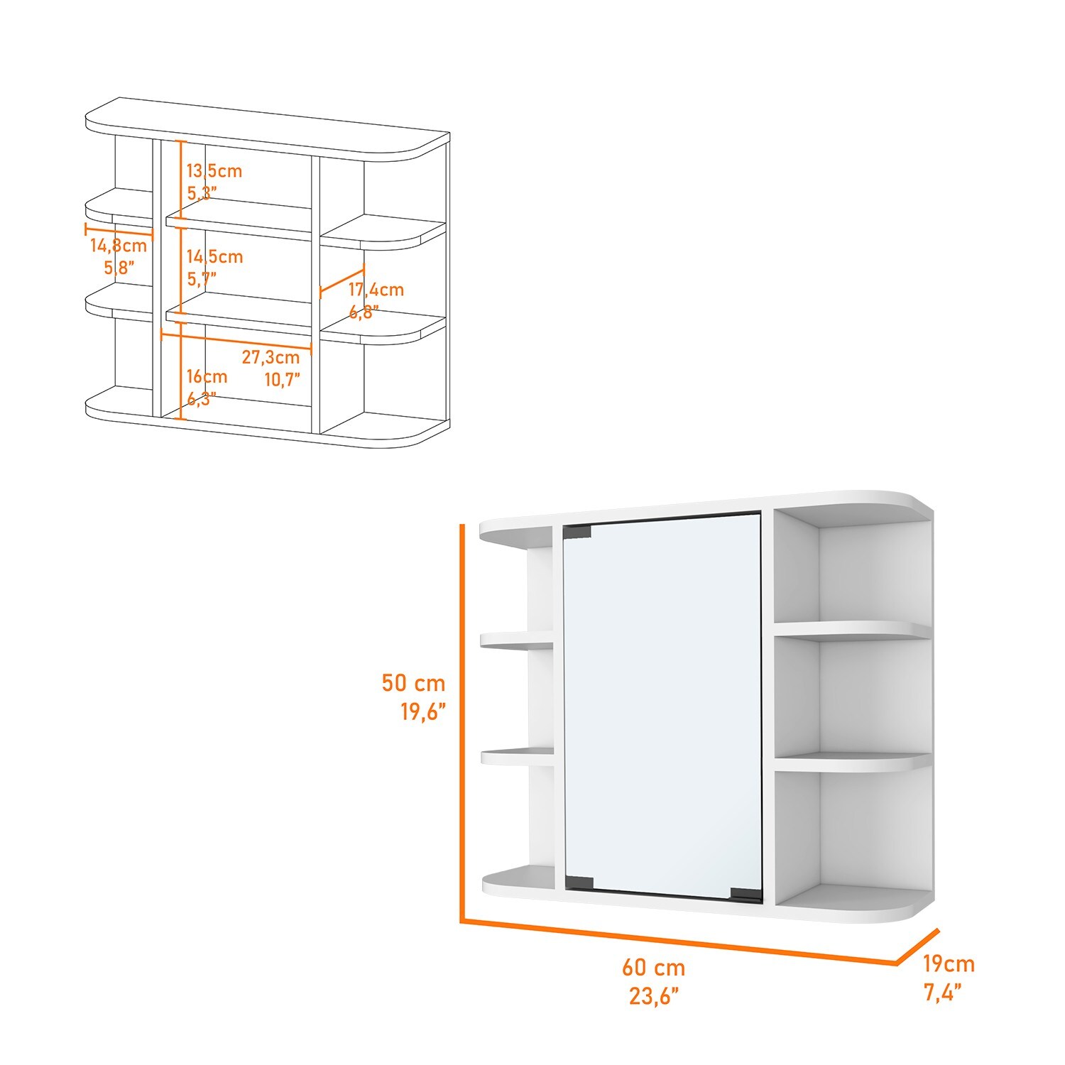 ToolCat BZ-2-46-JYG Bathroom-Medicine-Cabinets - View #4