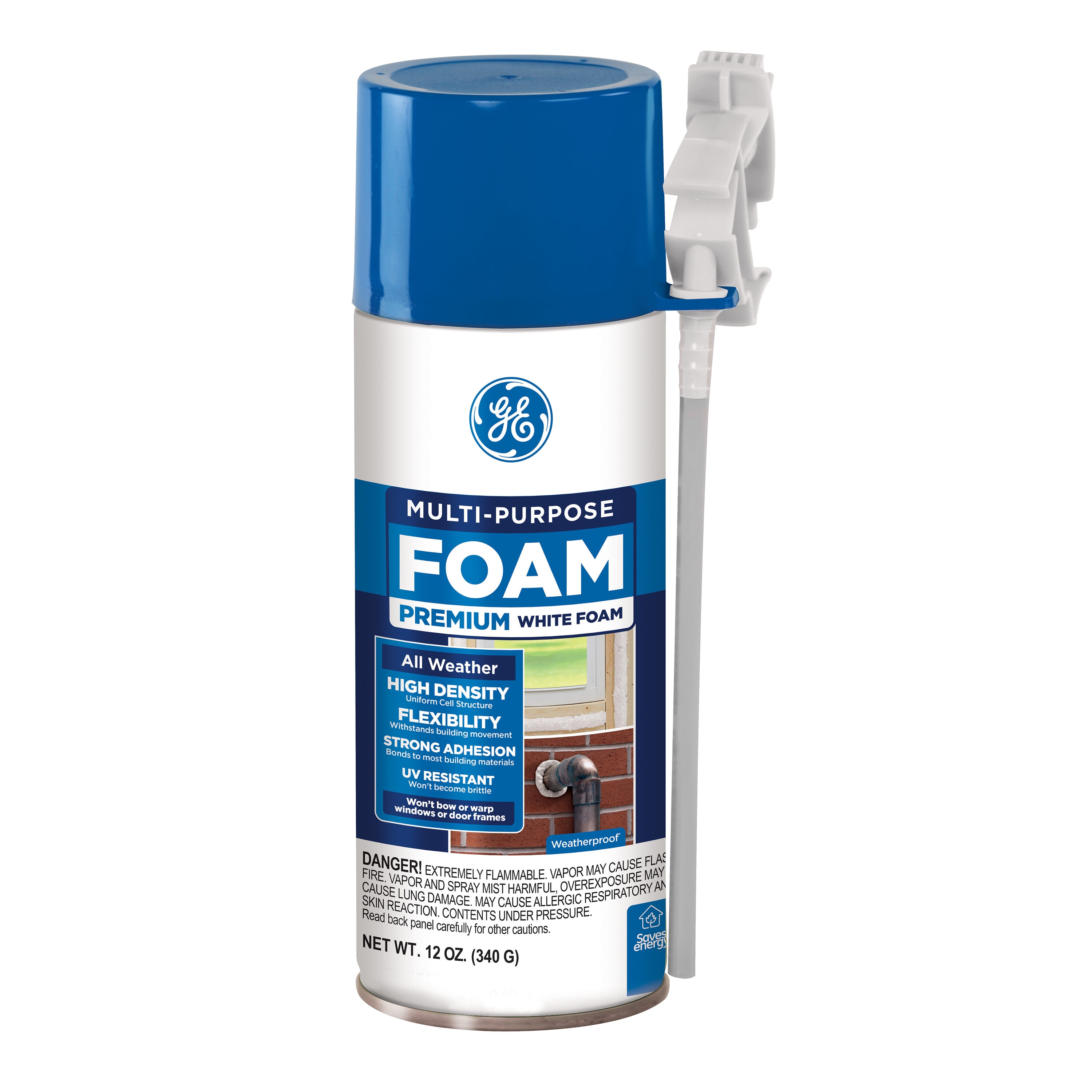 GE Multi-Purpose Foam 12-oz Straw Indoor/Outdoor Spray Foam Insulation at