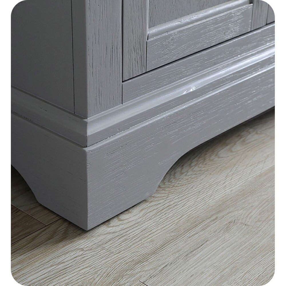 Windsor 24" Gray Solid Wood Freestanding Bathroom Vanity Cabinet
