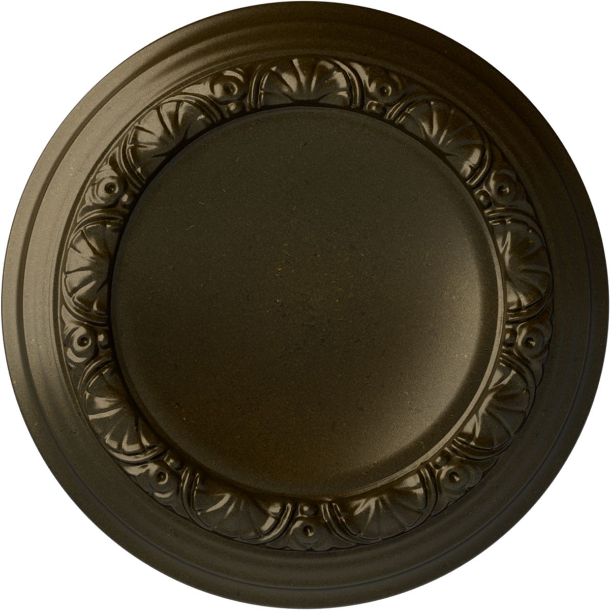 Ekena Millwork CM12CAGGS Carlsbad 12.5-in W x 12.5-in L Painted Green Gold Polyurethane Whole Ceiling Medallion