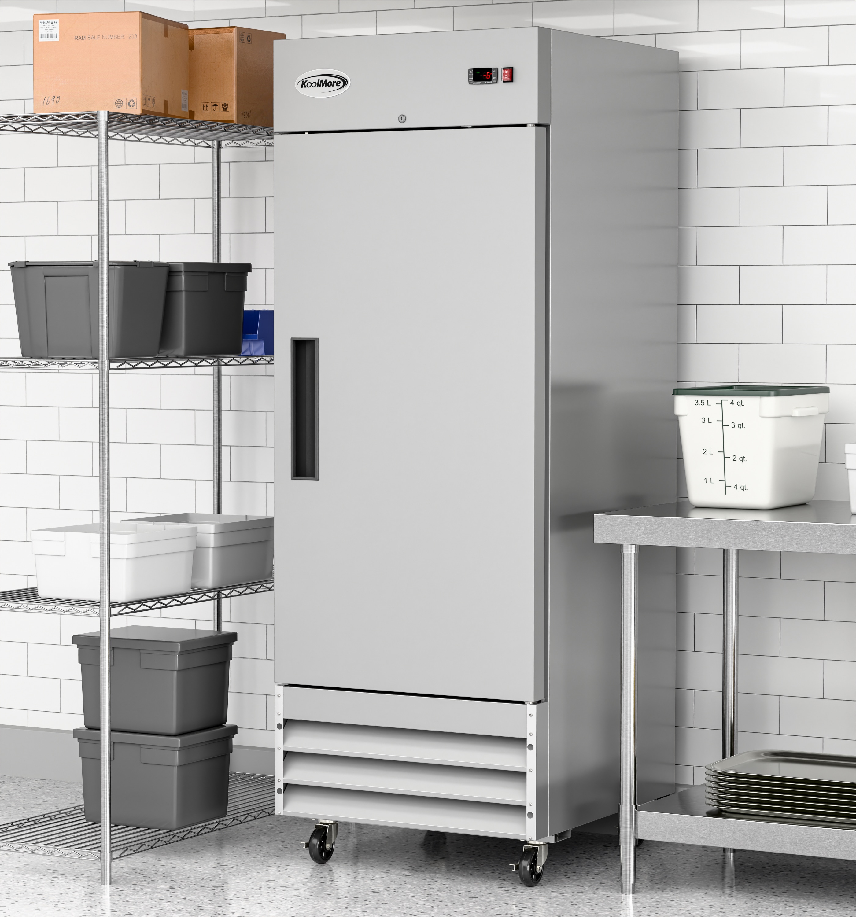 KoolMore LOW-RIF-1D-SS Commercial-Freezers - View #3