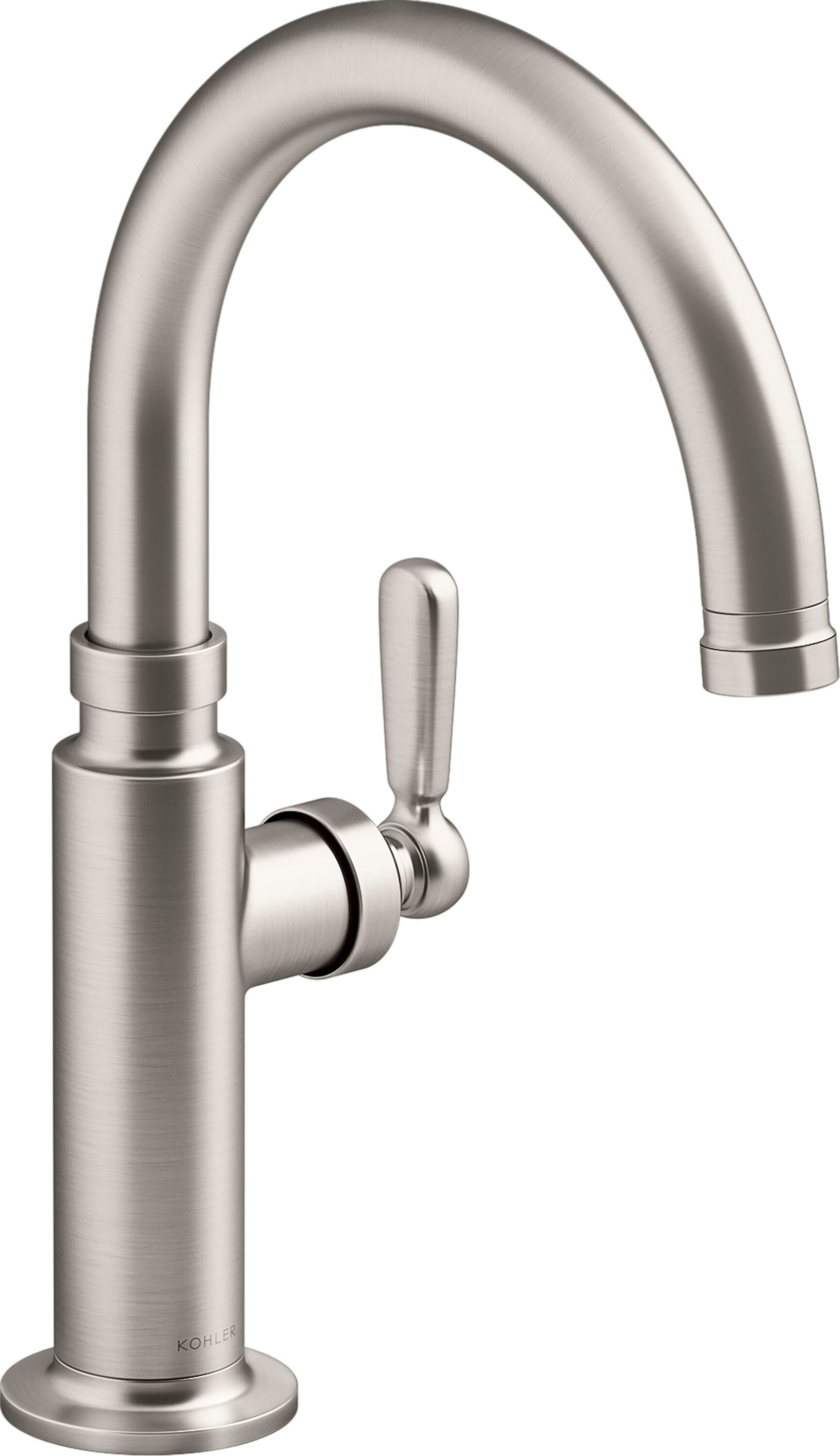 KOHLER Edalyn by Studio McGee Vibrant Stainless Single Handle Kitchen ...