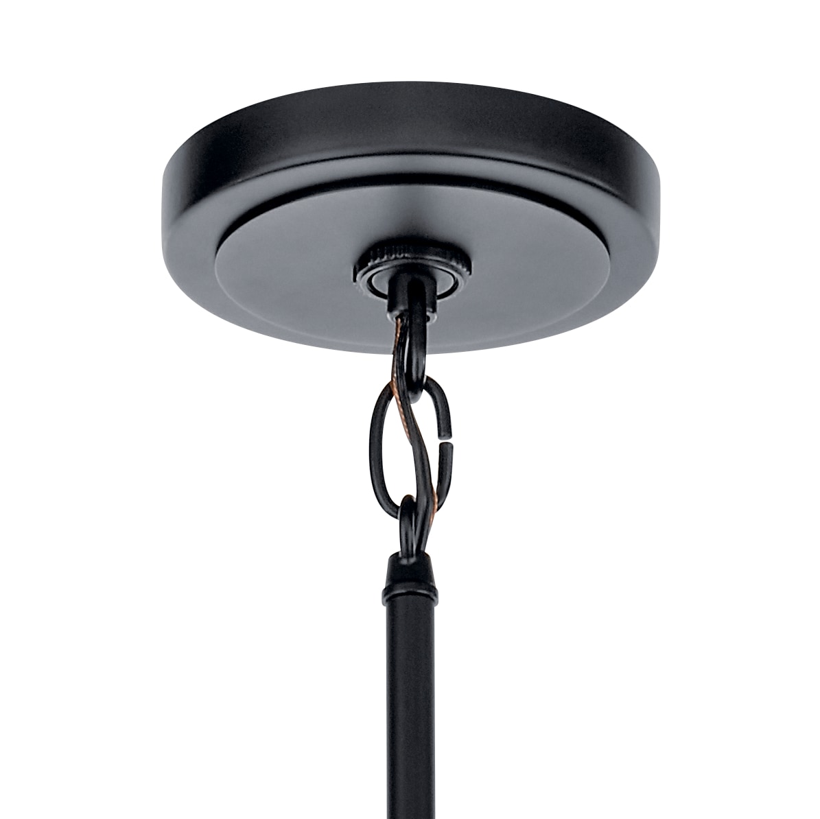 Eastmont Vintage Industrial 3-Light Black Chandelier with Clear Glass Shades