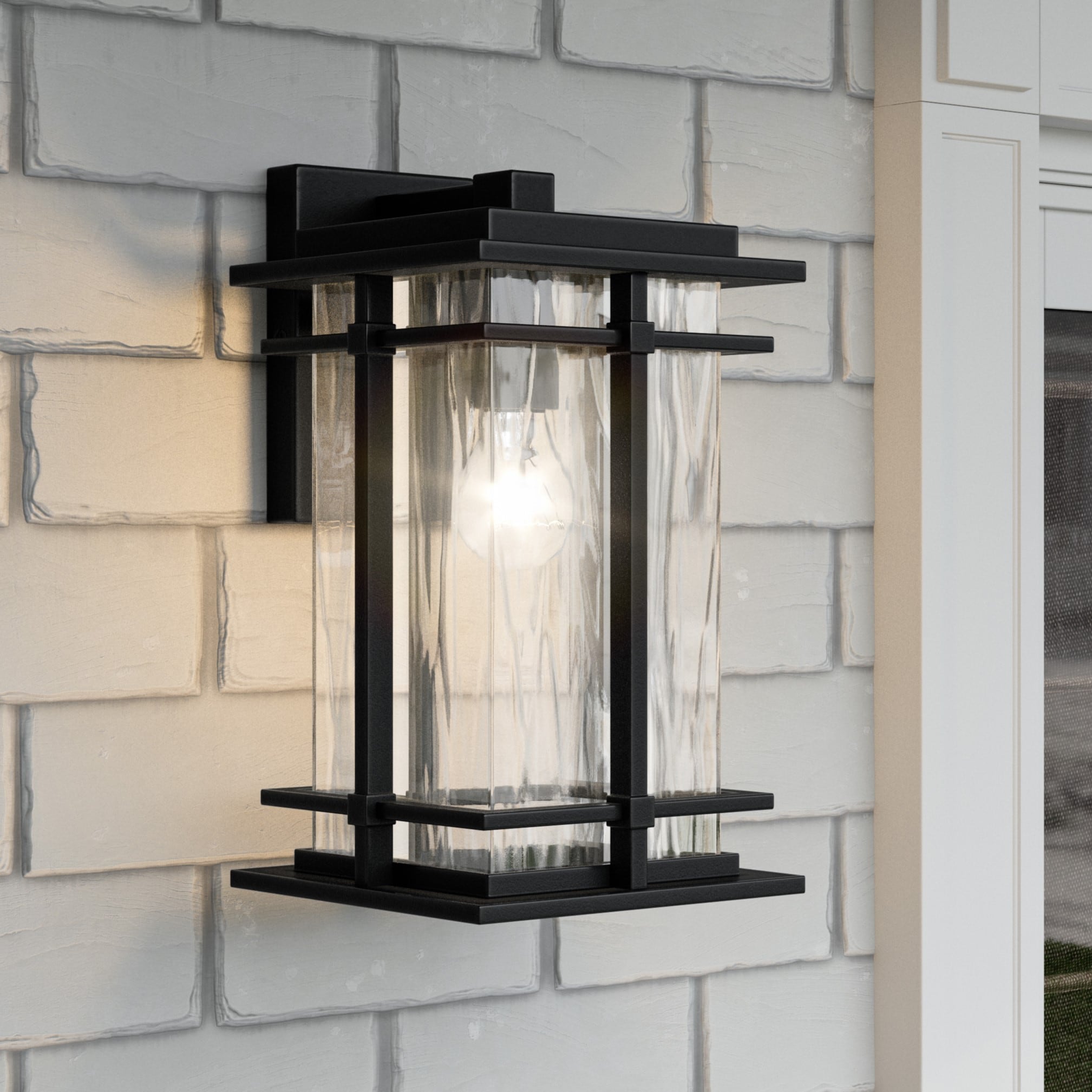 Earth Black Aluminum Dimmable Direct Wired Electric Sconce