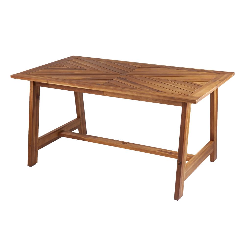 Boston Loft Furnishings ATG5056OD Quetne Rectangle Outdoor Dining Table 35.5-in W x 60-in L with Umbrella Hole