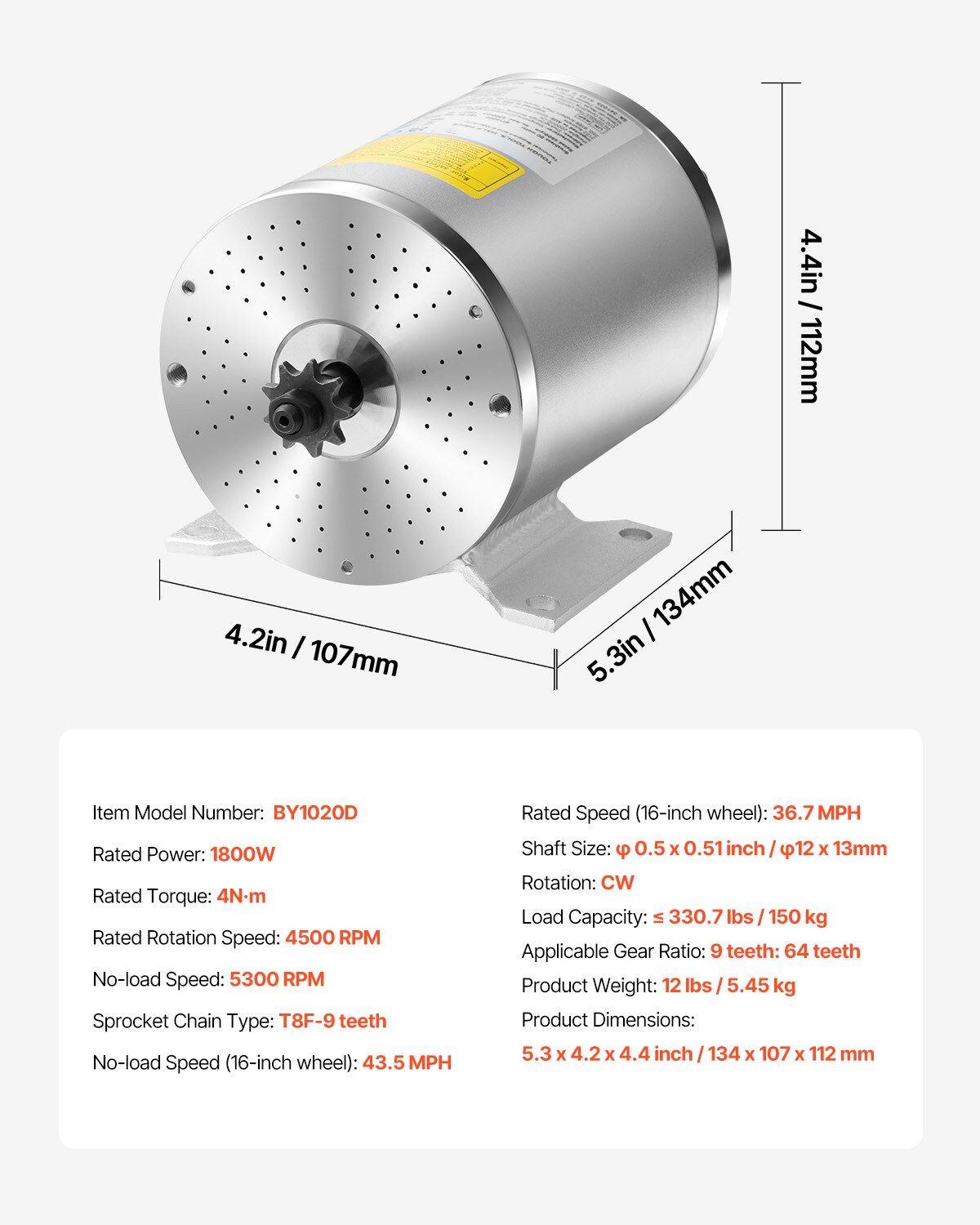 VEVOR SCZLWSDJTJ1809036V9 Replacement-Engines - View #7
