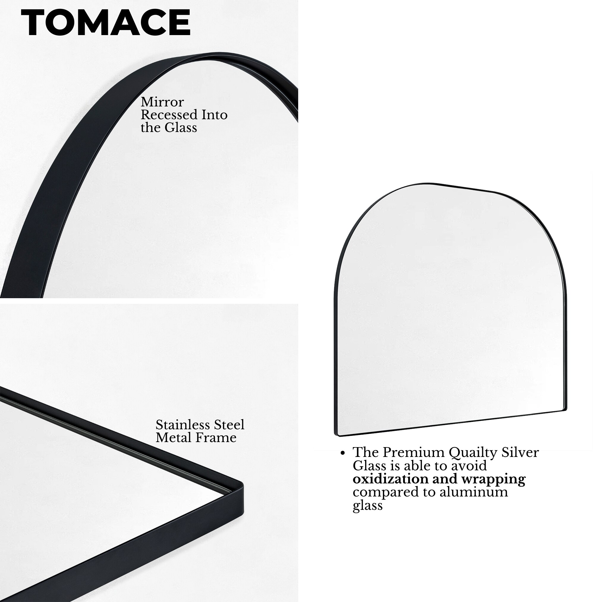 TEHOME GC-0Y320 Framed-Bath-Mirrors - View #6