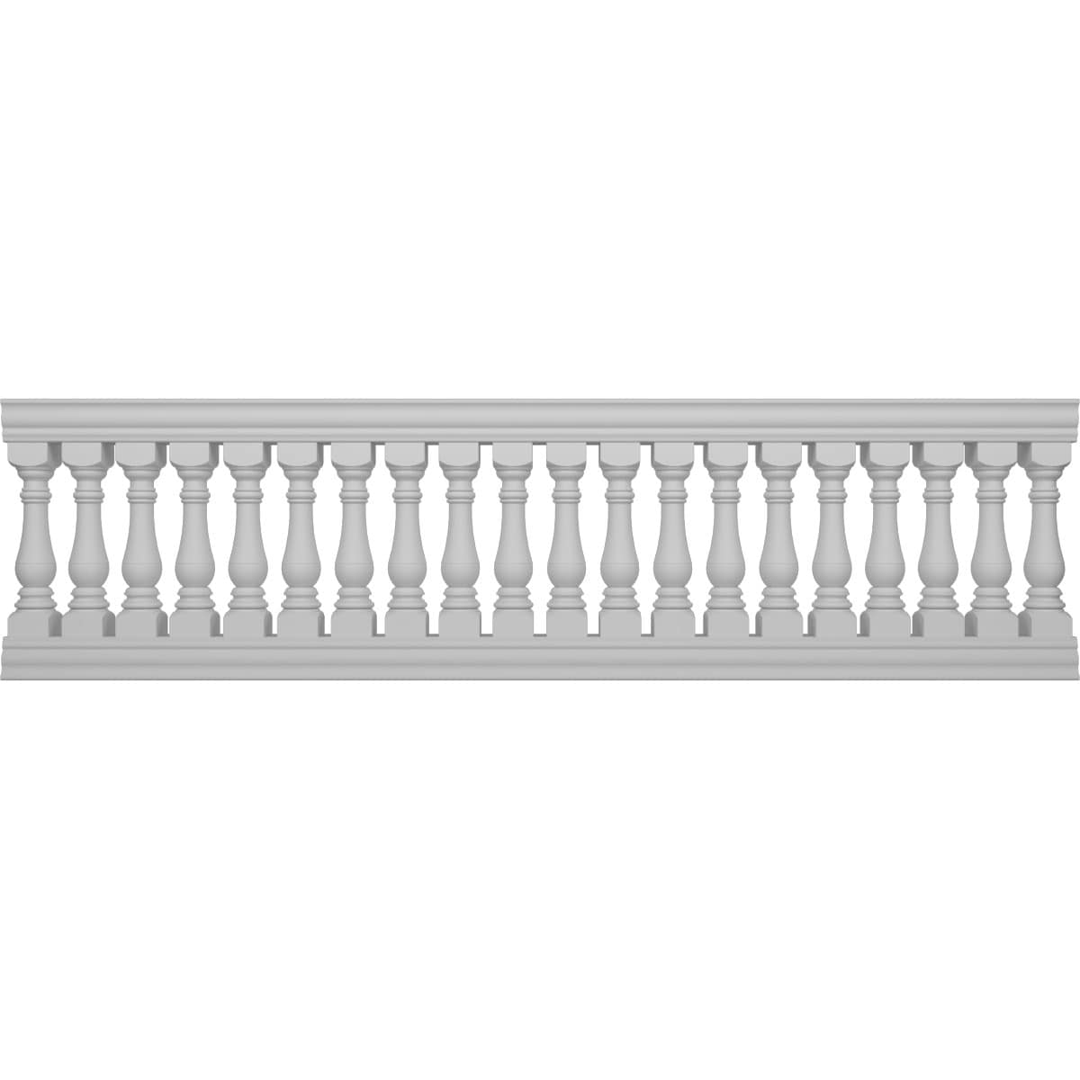 Ekena Millwork BALK38X132BRG FiberThane 10-Feet x 38-Inches Bradford Fiberglass Deck Rail Kit