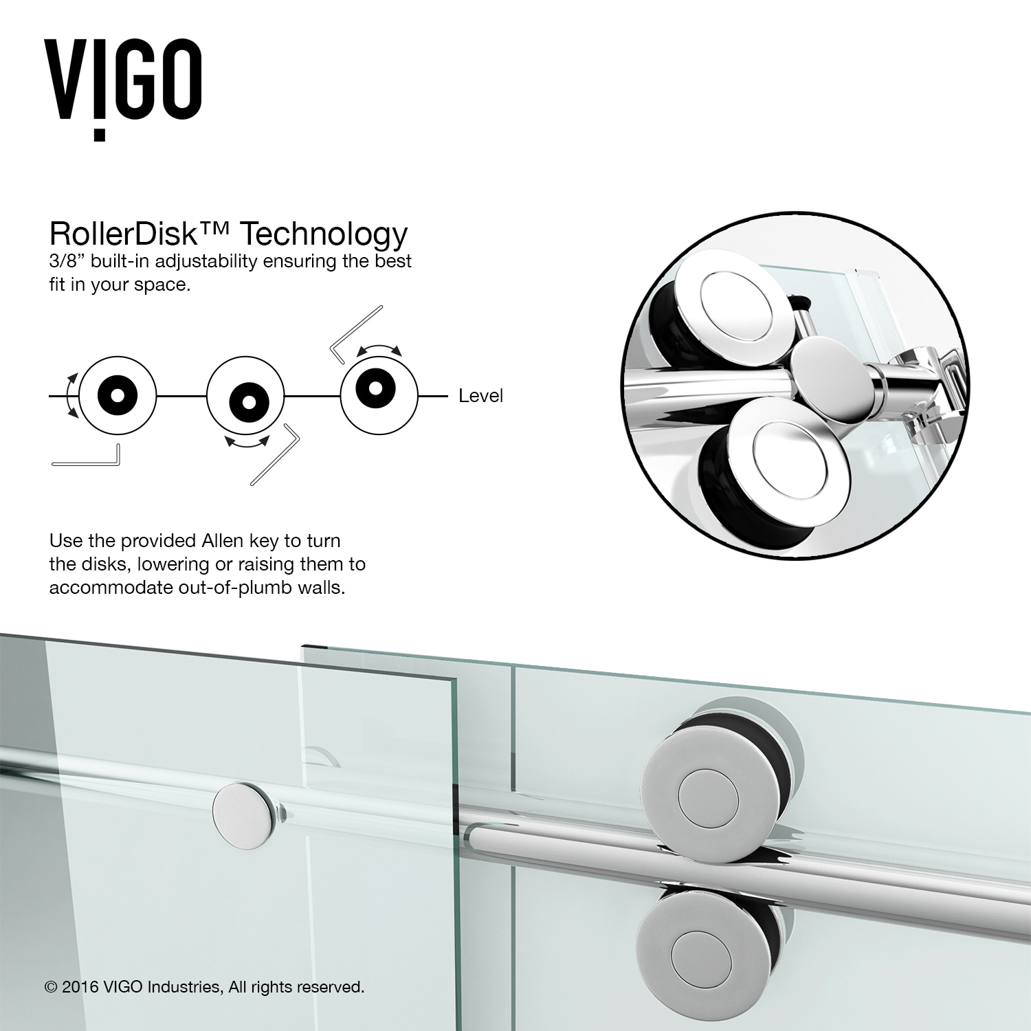 VIGO VG6041CHCL6066 Bathtub-Doors - View #10