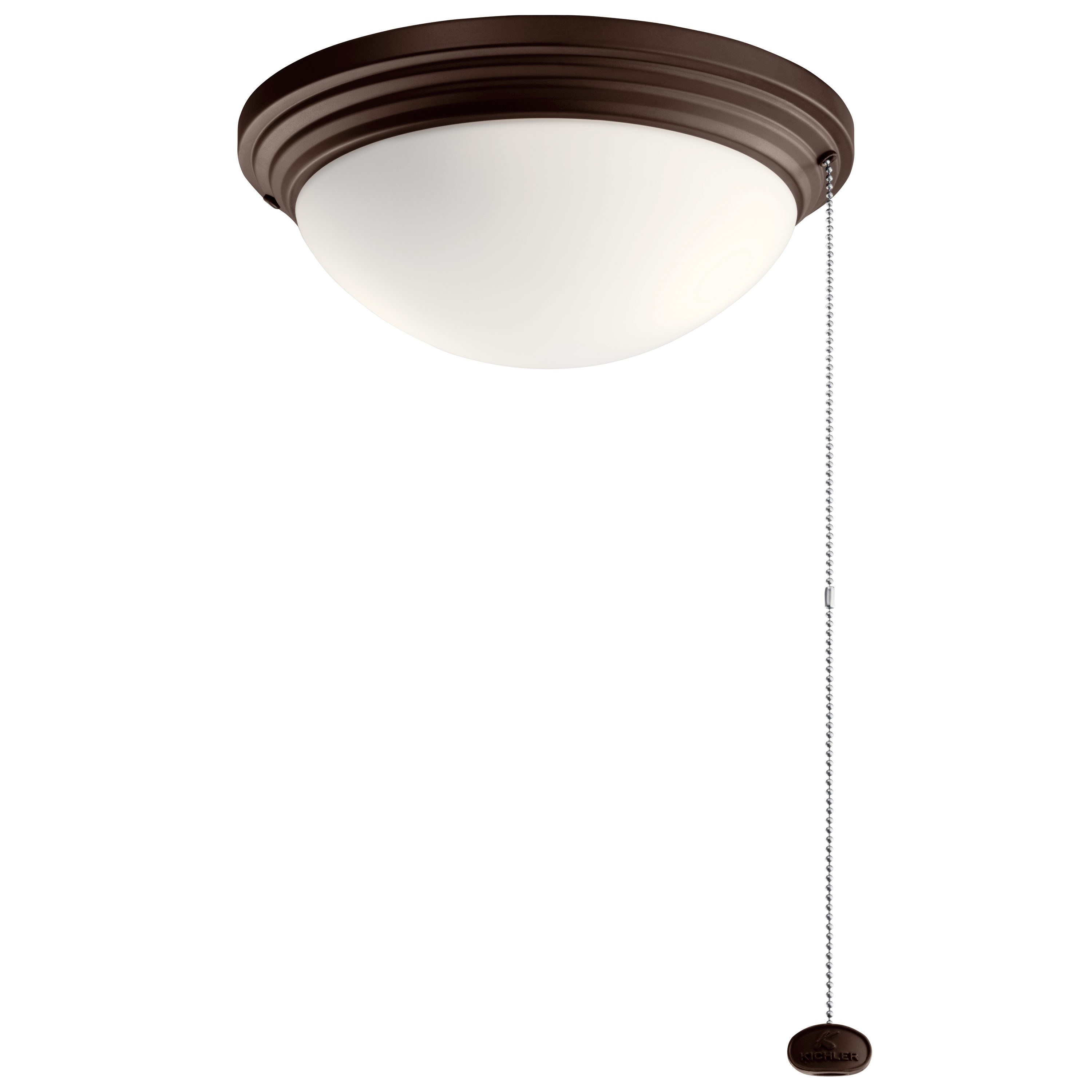 Kichler 380912CMO 11-in 2 -Light Brown LED Ceiling Fan Light Kit