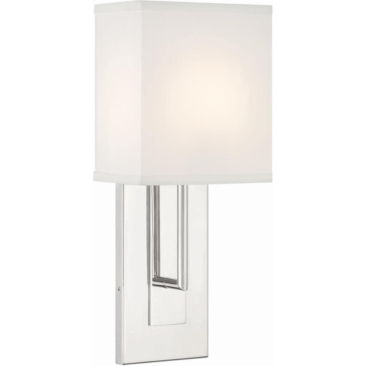 Crystorama  BRE-A3631-PN Brent Bath Sconce Wall Light in Polished Nickel