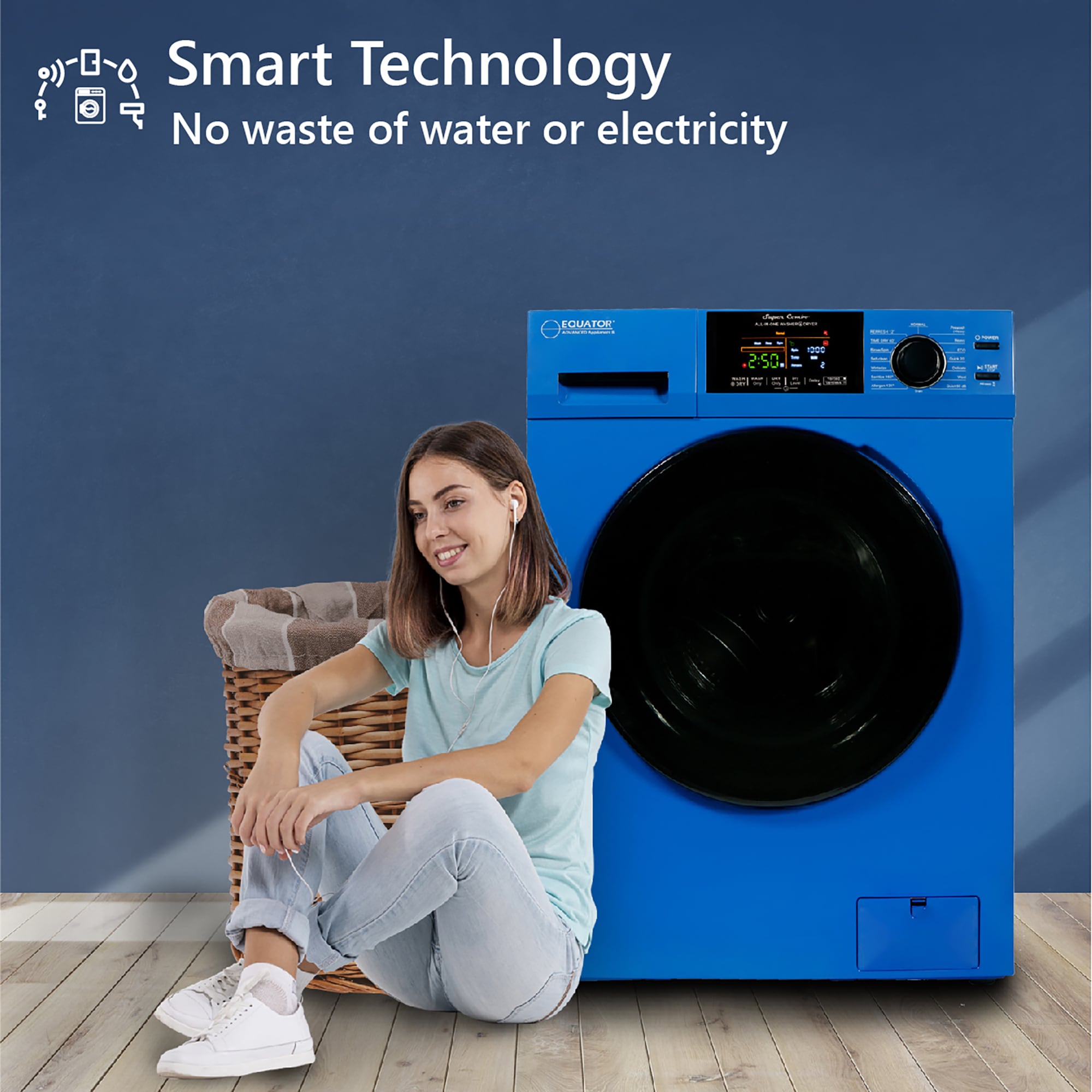 Equator Advanced Appliances EZ 5500CV BLUE +2HE Combination-Washers-Dryers - View #7
