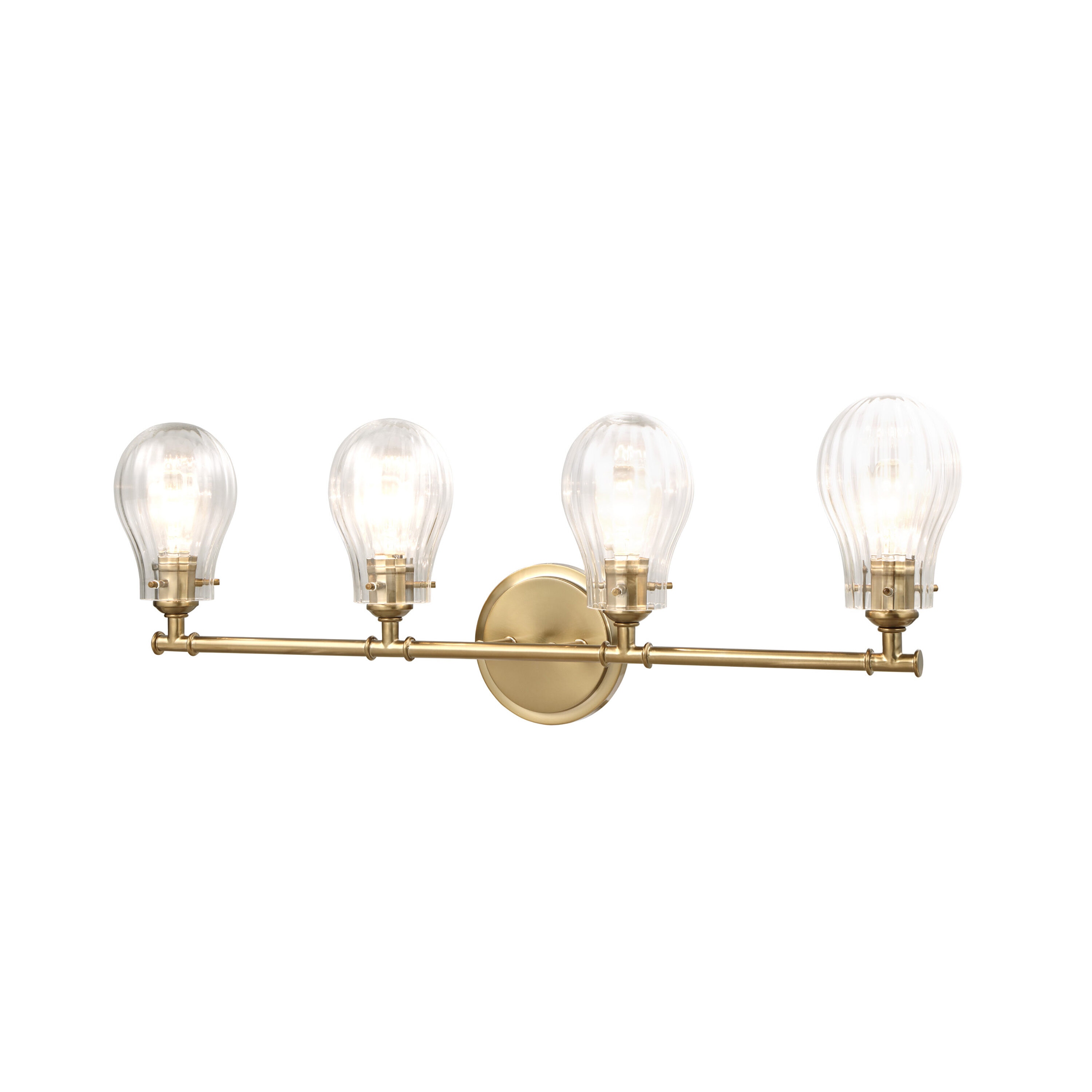 Aspen Creative Corporation 62249 32.375-in 4 -Light Antique Brass Transitional Vanity light