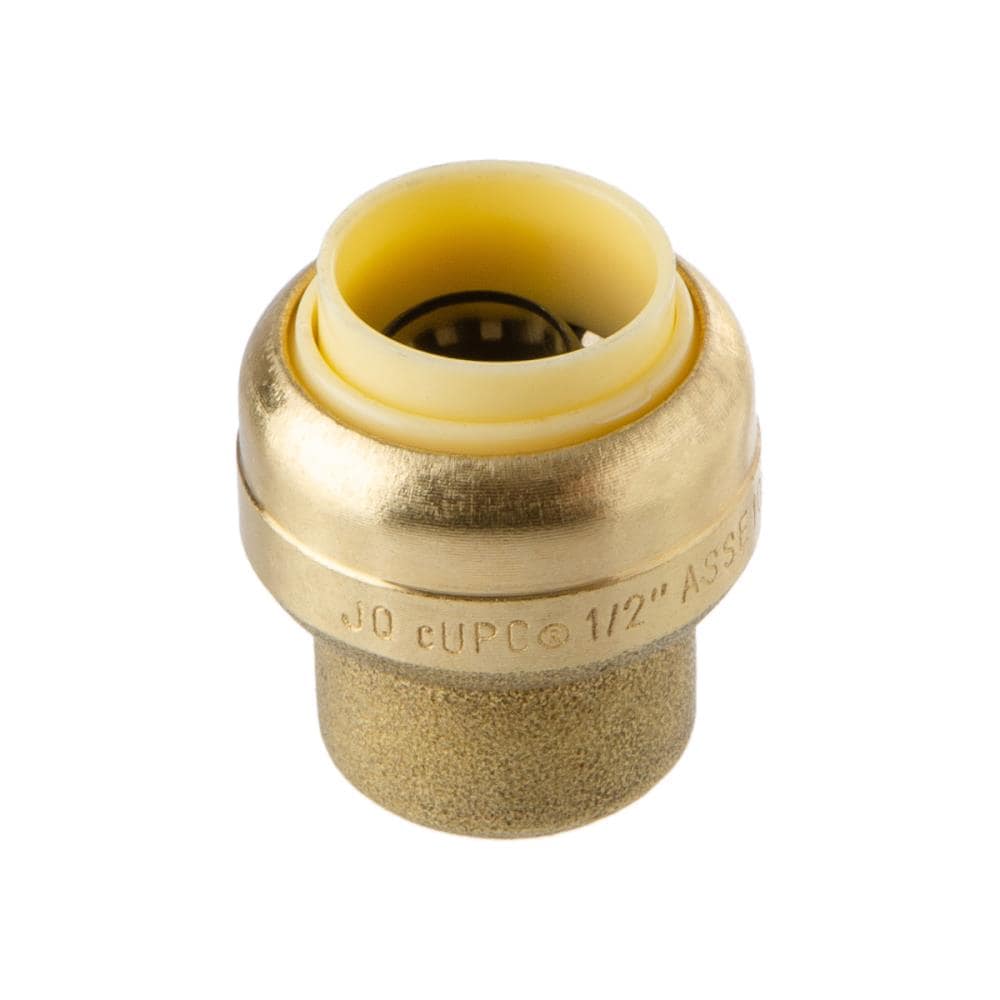 LittleWell AES8 Littlewell Aes8 Brass Push-to-connect End Stop 1/2-in