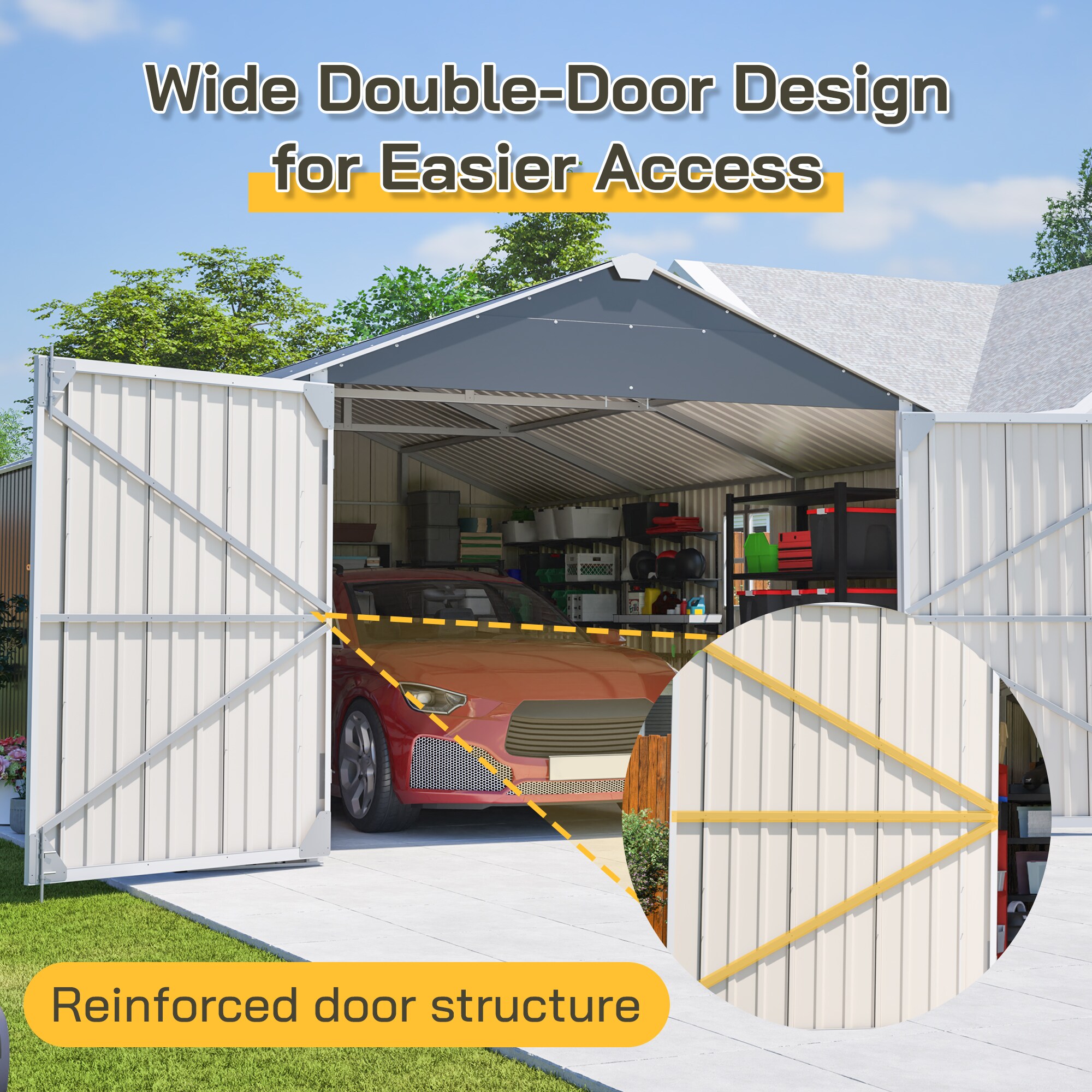 Anysun AS-PM01M09004-K0 Metal-Storage-Buildings-Sheds - View #9
