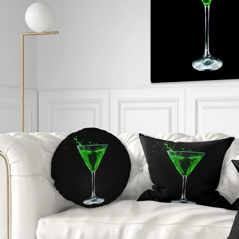 Designart CU13596-12-20 12-in x 20-in Black Indoor Decorative Pillow