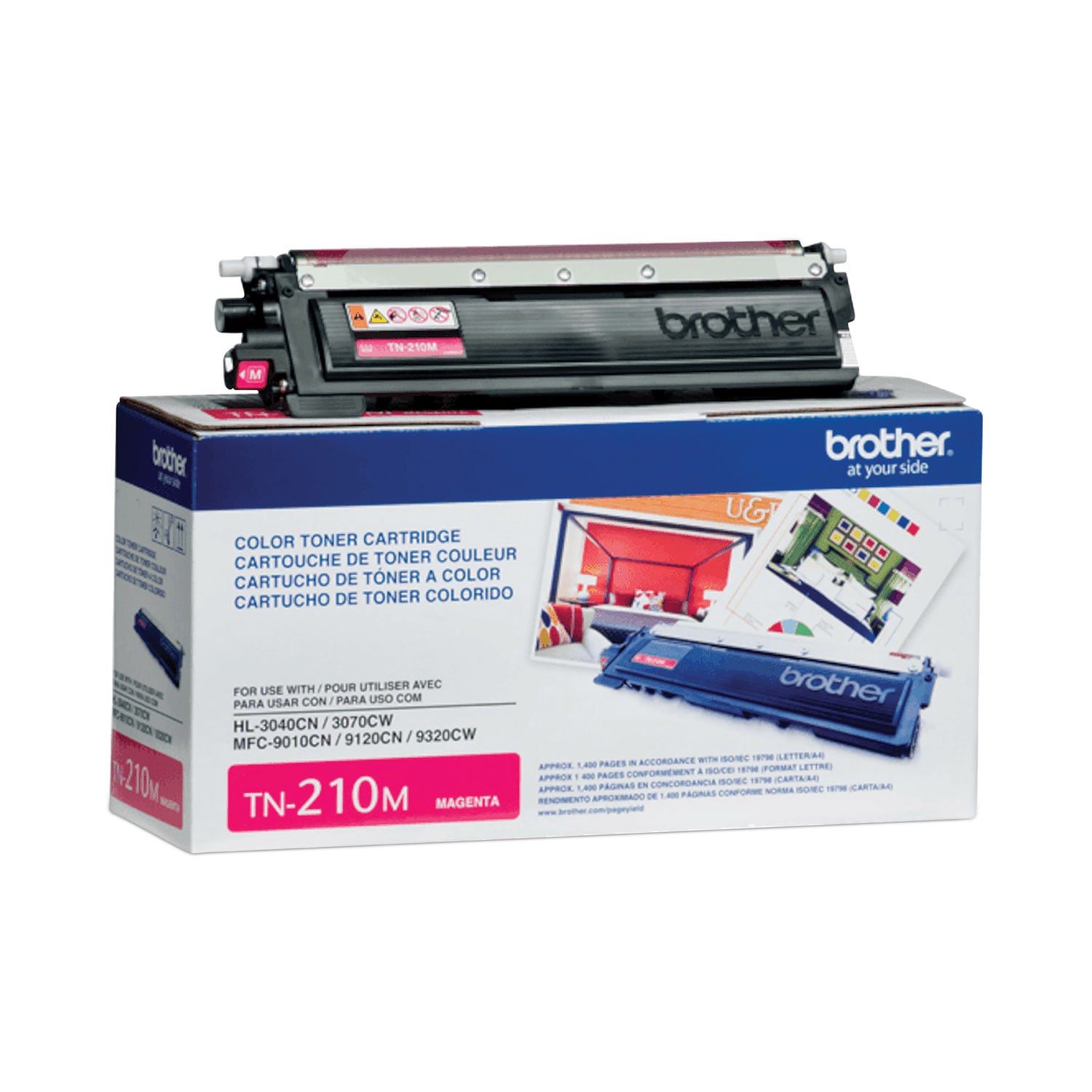 Brother TN210M Toner 1400 Page-Yield Magenta