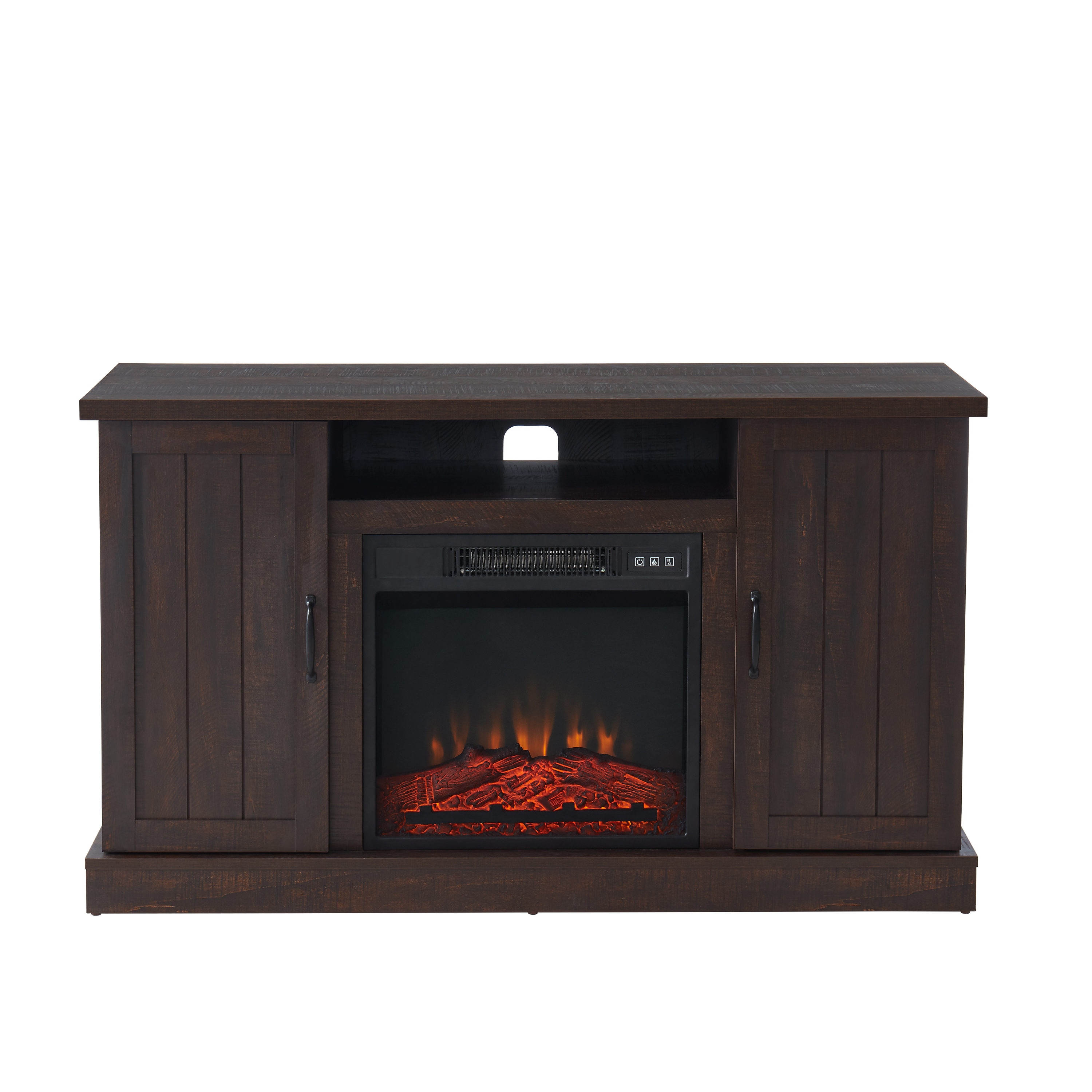 CASAINC 15.51-in W Brown Infrared Quartz Electric Fireplace WF-CYTVS07-EXP Uae Electronic uaeelectronic.com