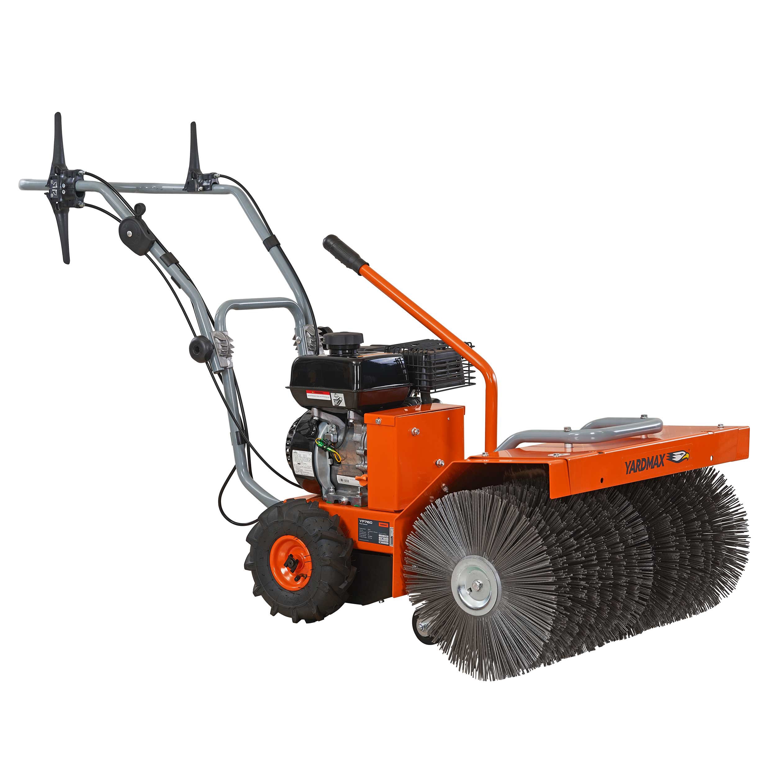 YARDMAX YP7160 28-in Push Lawn Sweeper in the Lawn Sweepers