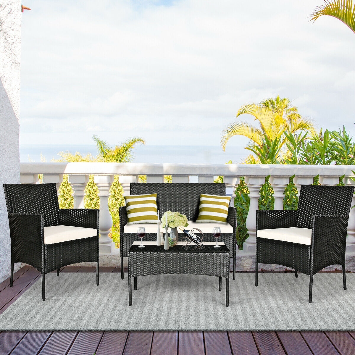 Forclover HYFC-5357WH Patio-Conversation-Sets - View #4