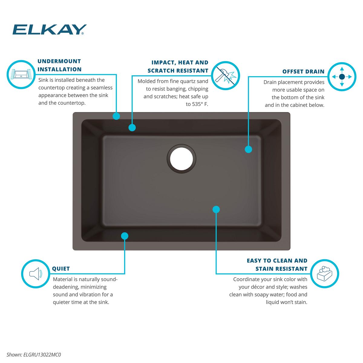 Elkay ELGRU13022MC0 Kitchen-Sinks - View #5