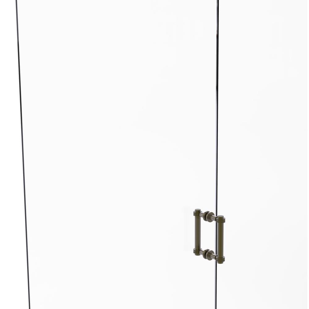 Allied Brass 404D-6BB-ABR Antique brass 6-Inches Hinged shower door Handle