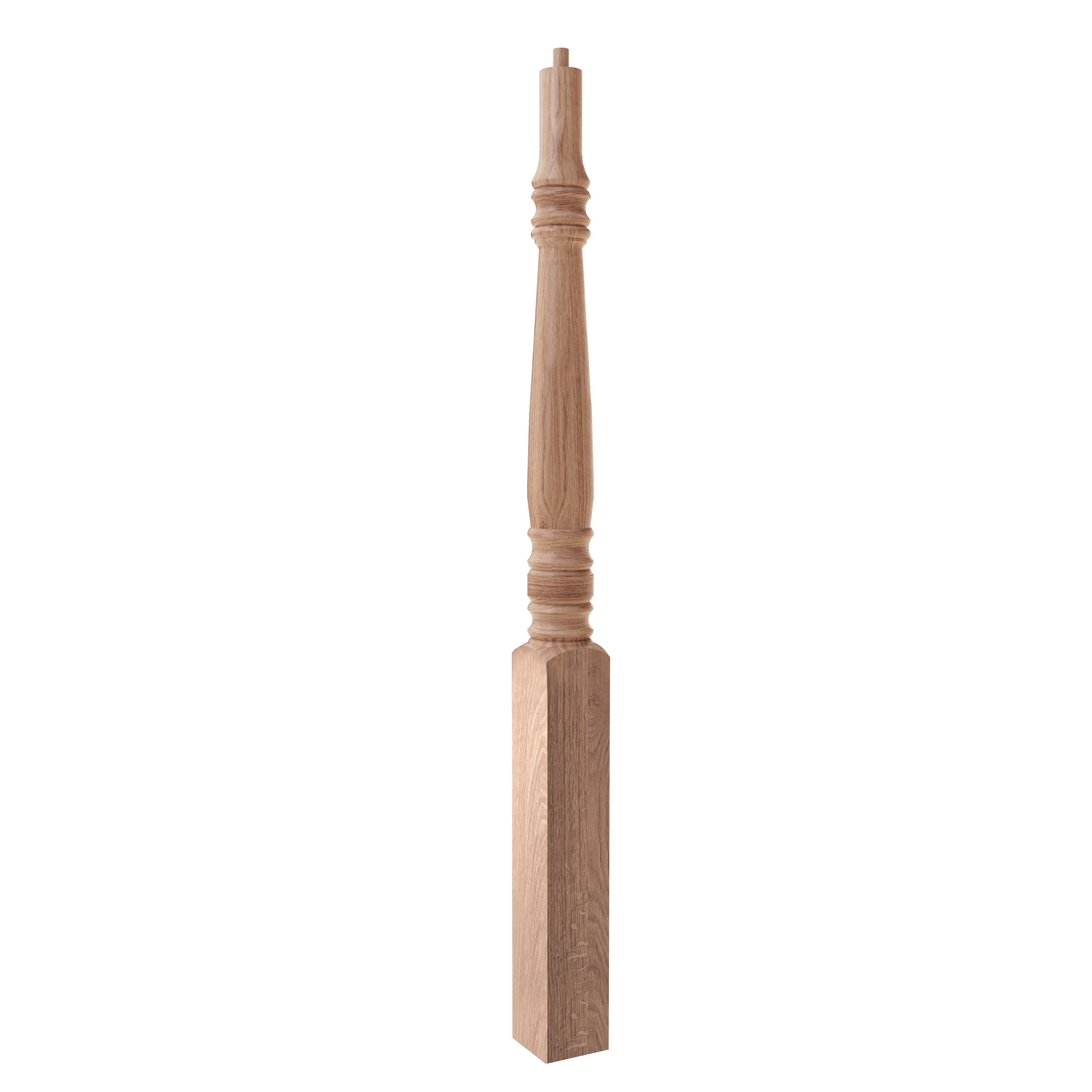 Crown Heritage Hampton 3.5-in x 48-in Unfinished White oak Universal Stair Newel Post #4474274