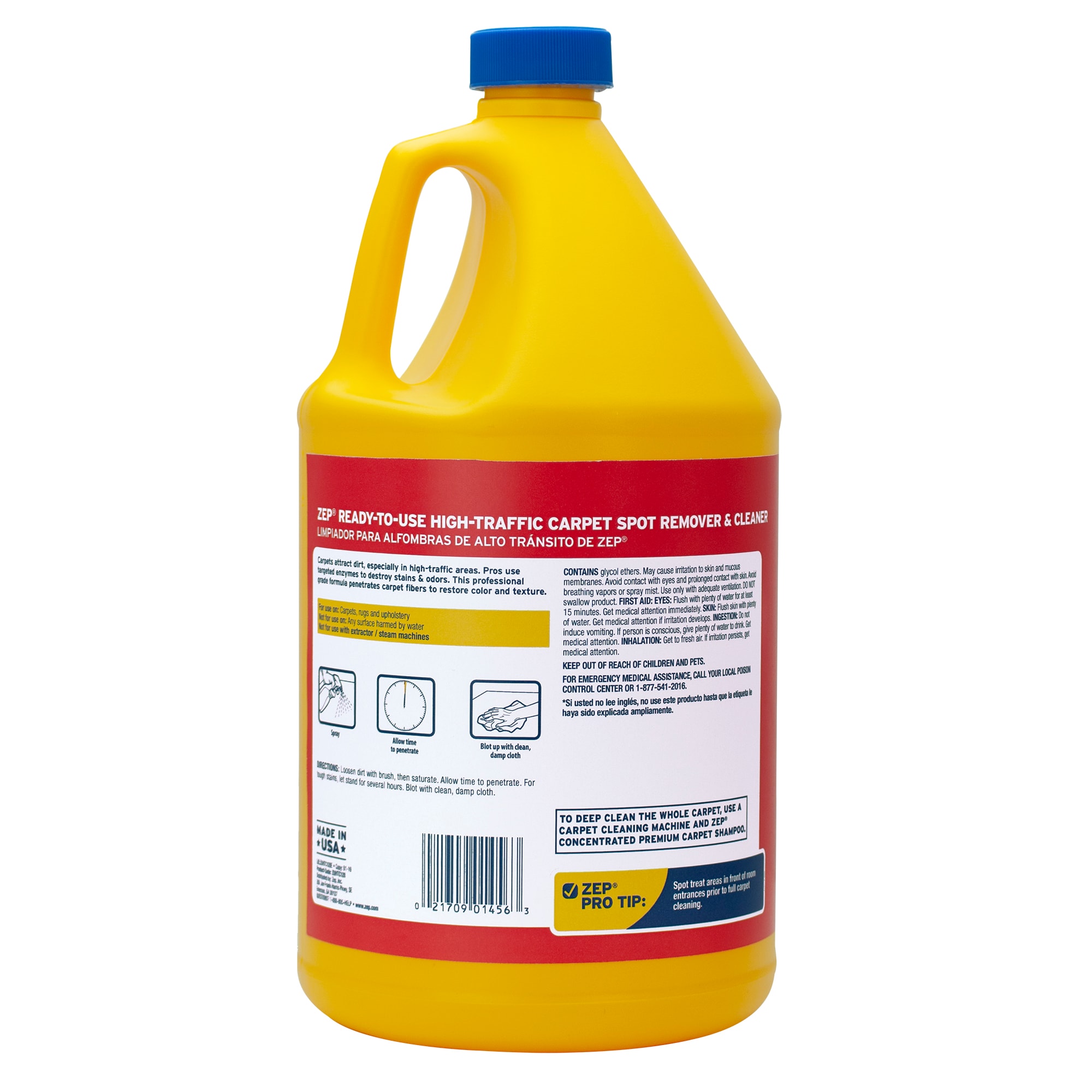 Zep High Traffic Carpet Cleaner Liquid 128 Oz In The Cleaning Solution Department At Lowes Com