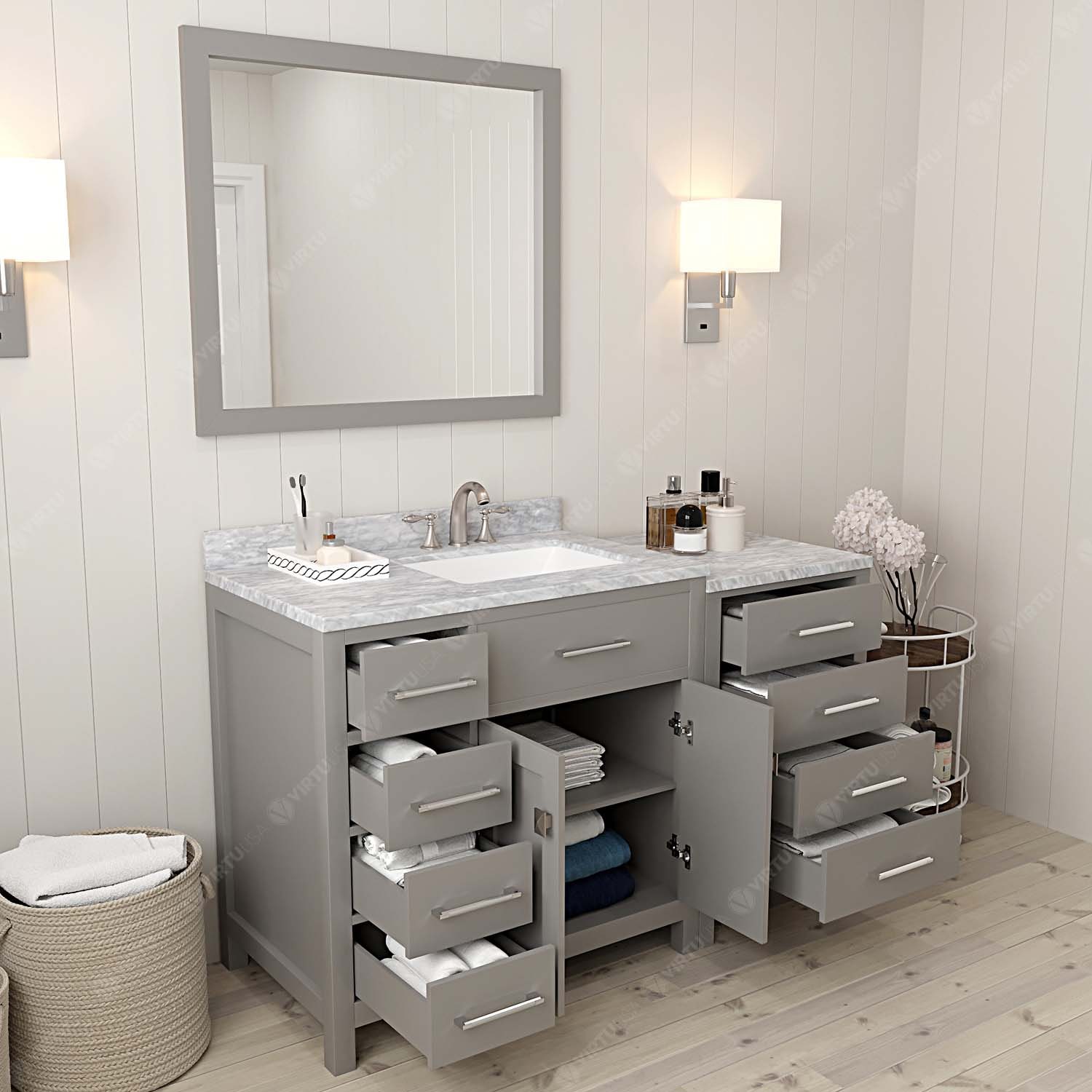 Virtu USA MS2157LWMSQCG002NM Bath-Vanity-Combo - View #4
