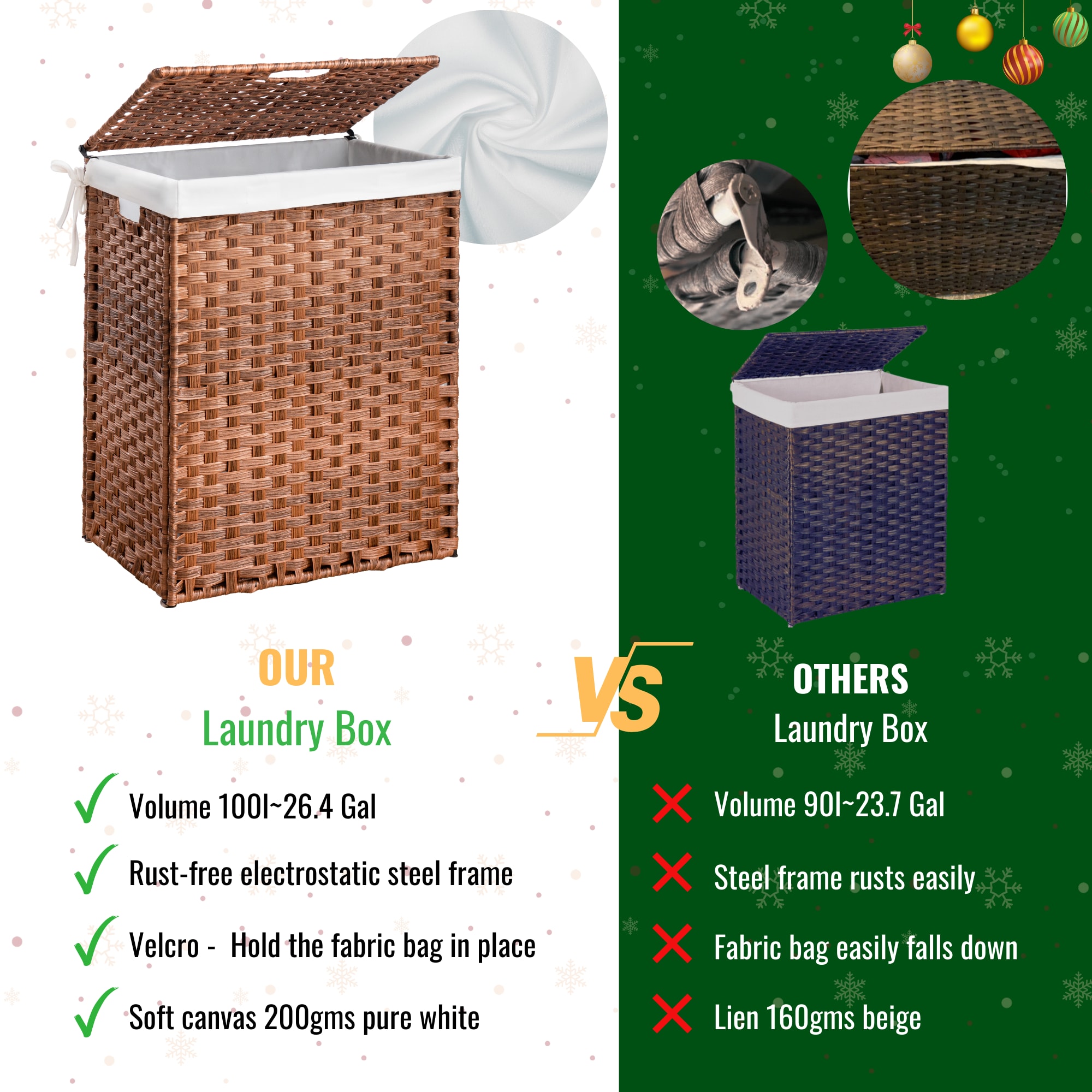 ZAKLOOP XU1422137077 Hamper-Baskets - View #5