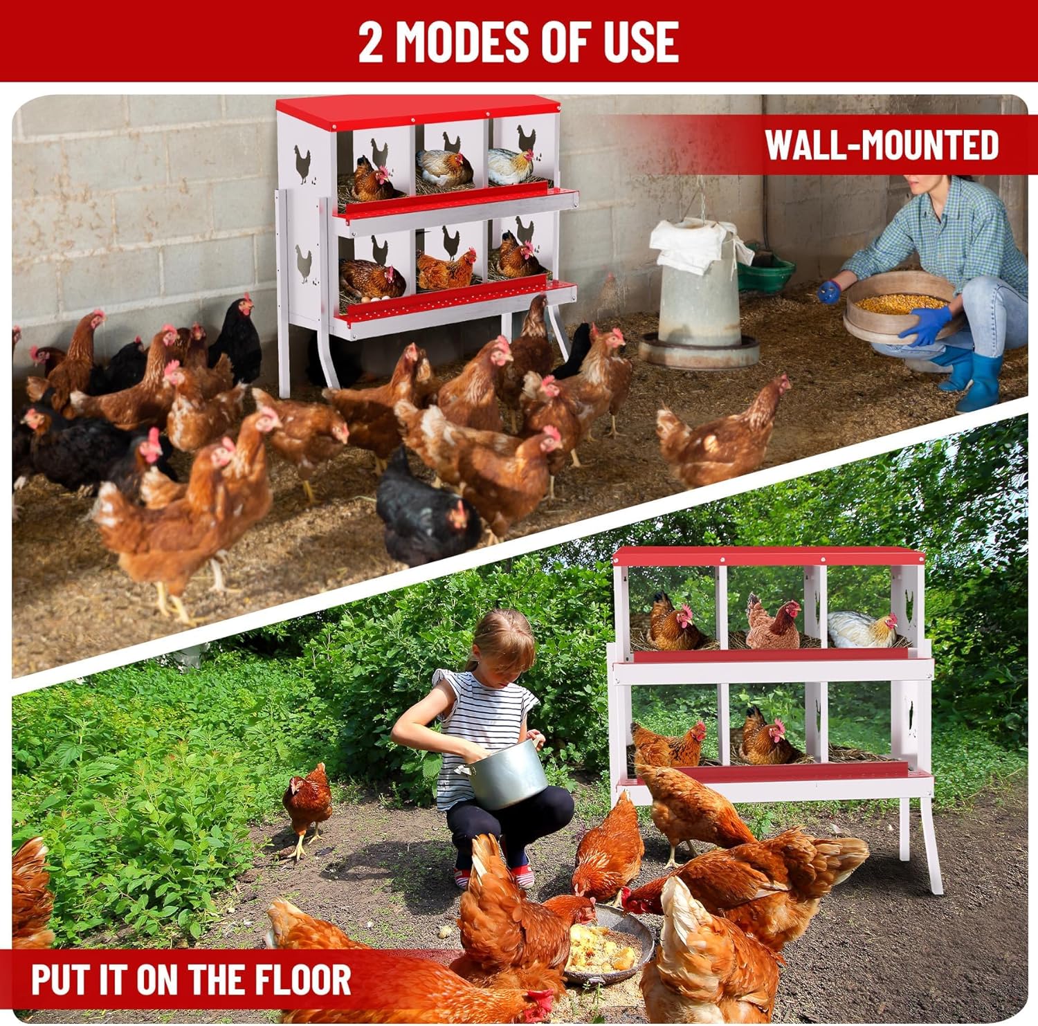 Qeetex WLS-PHO-348S5HJE Chicken-Coops-Rabbit-Hutches - View #6