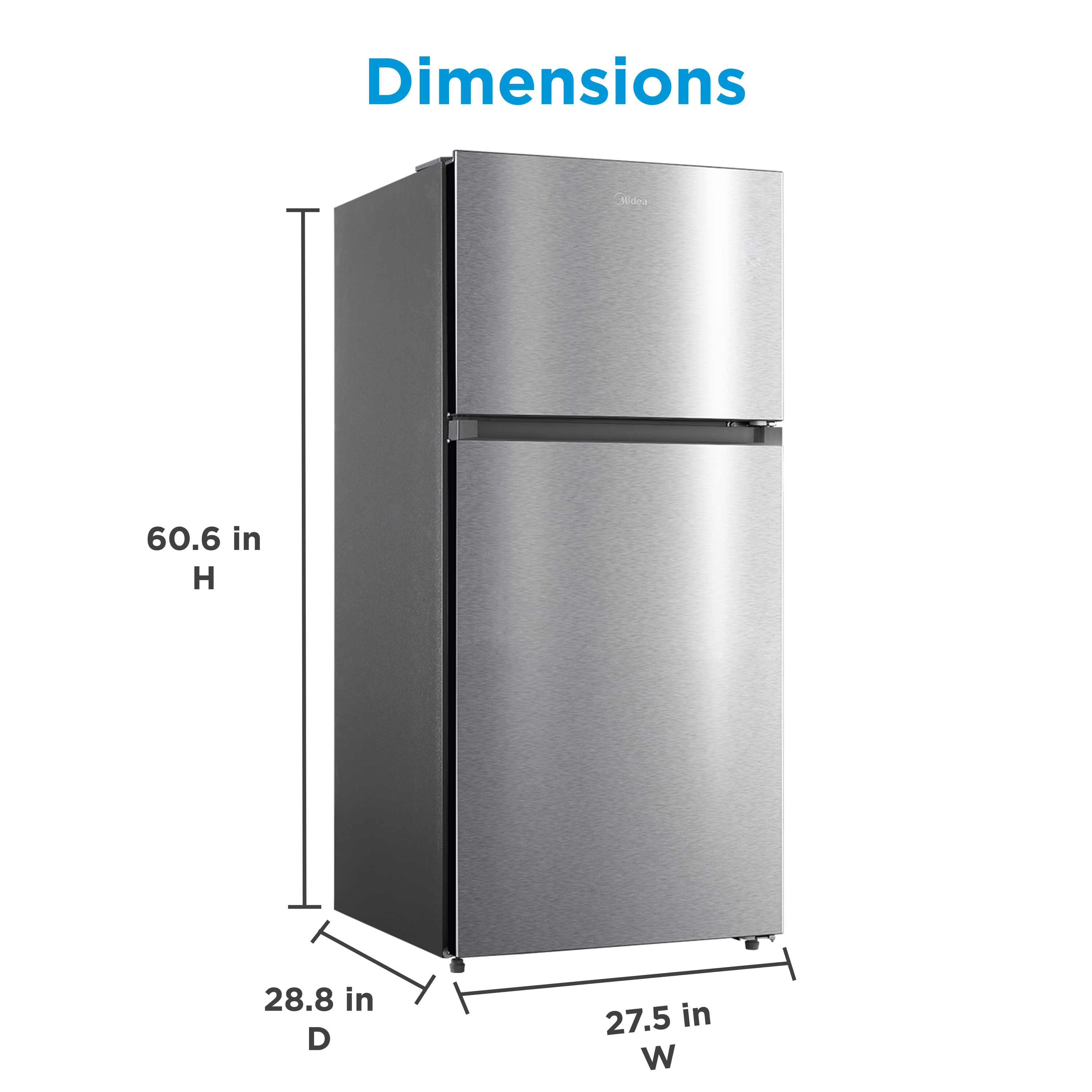 Midea MRT14D2BST Top-Freezer-Refrigerators - View #16