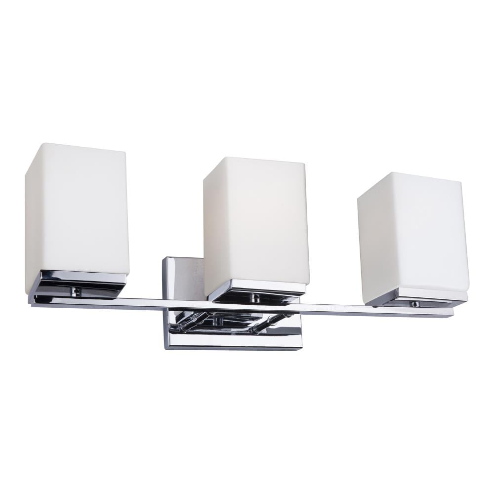 Forte Lighting 5145-03-05 Ella 21-in 3 -Light Polished Chrome Modern/contemporary Vanity light