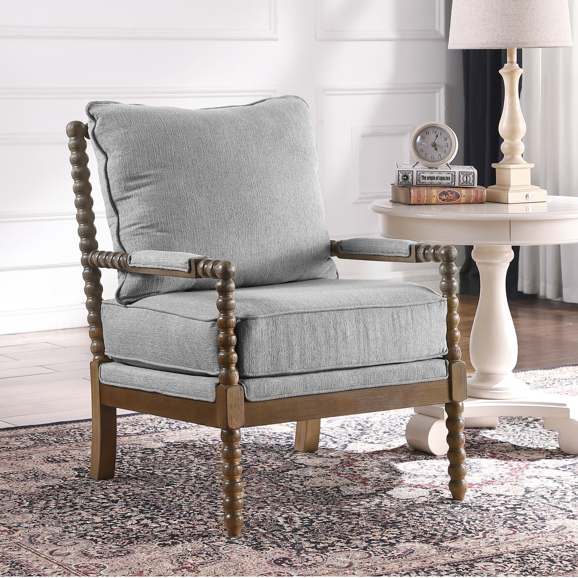 FARATI AC01-GREY Modern Gray Accent Chair