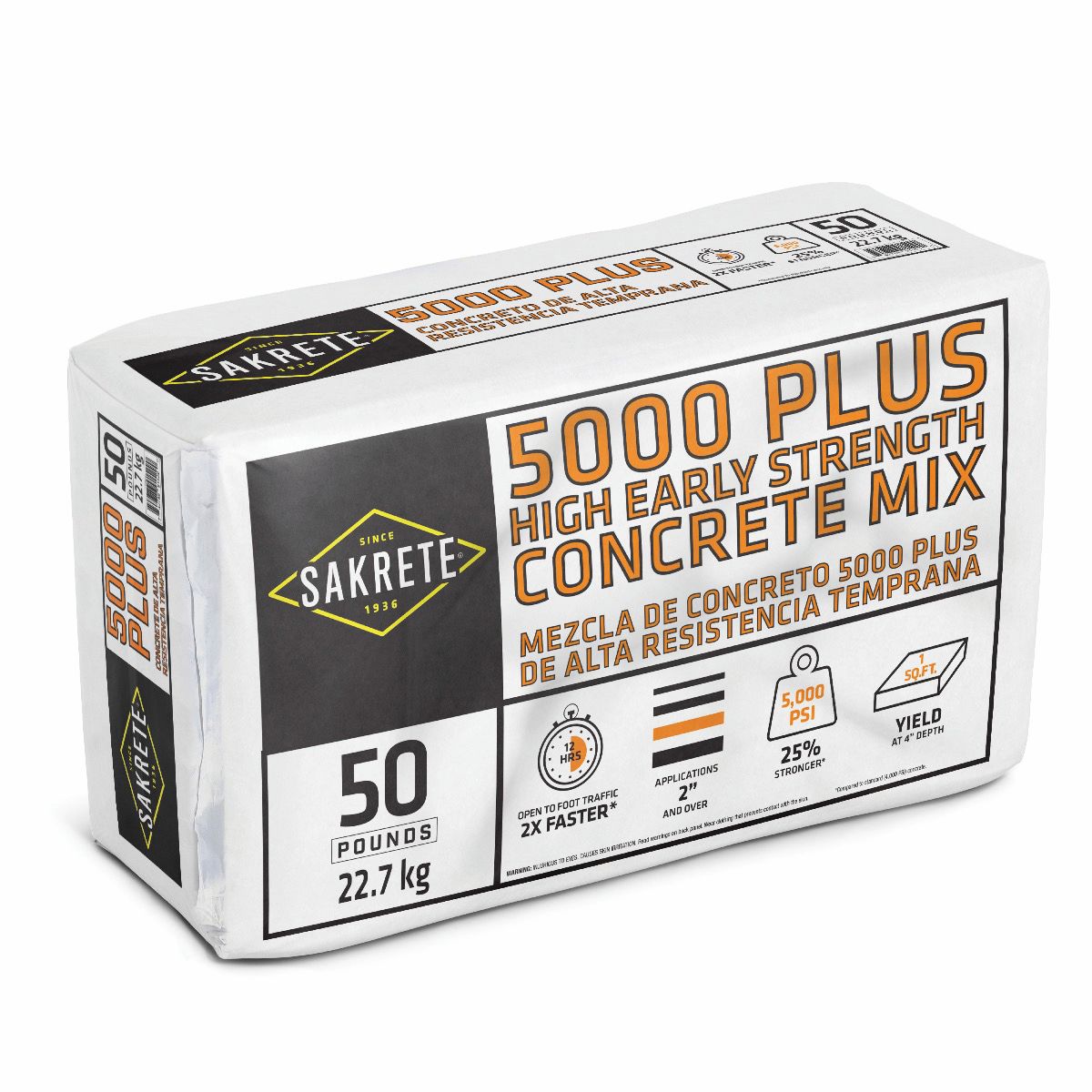 Sakrete 65200253 5000 Plus 50 -lb Concrete mix