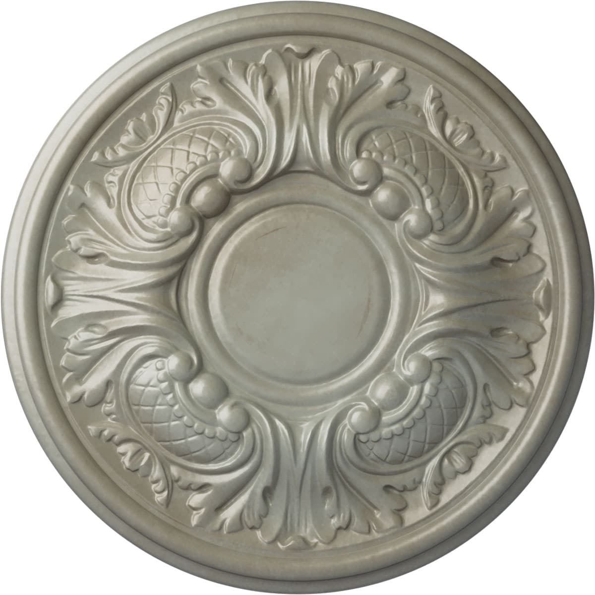 Ekena Millwork CM11WAFLS Wakefield 11.75-in W x 11.75-in L Painted Flash Gold Polyurethane Whole Ceiling Medallion