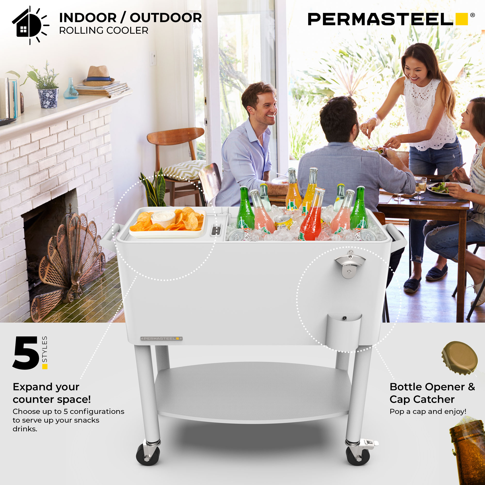 Permasteel PS-213D-WT Beverage-Coolers - View #10