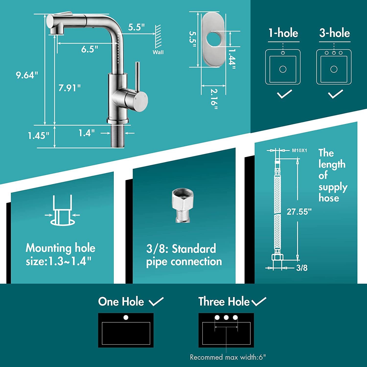 APPASO APS266-BN Kitchen-Faucets - View #8