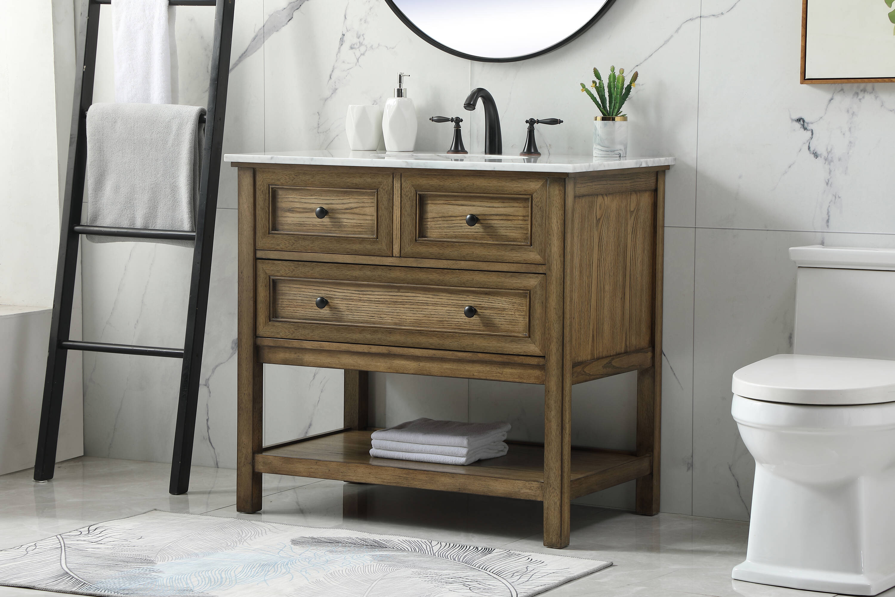 Elegant Decor HF81108DW Bath-Vanity-Combo - View #3