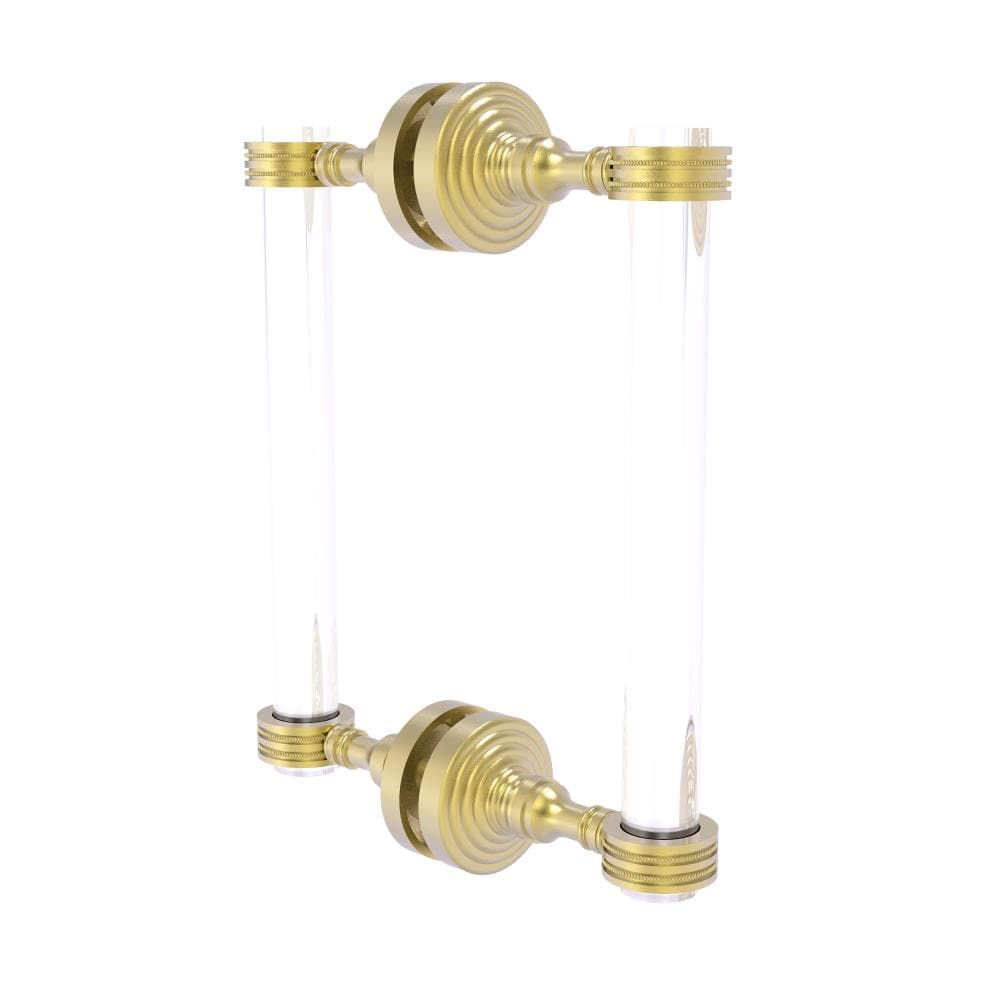 Allied Brass PG-406D-8BB-SBR Satin brass 8-Inches Hinged shower door Handle