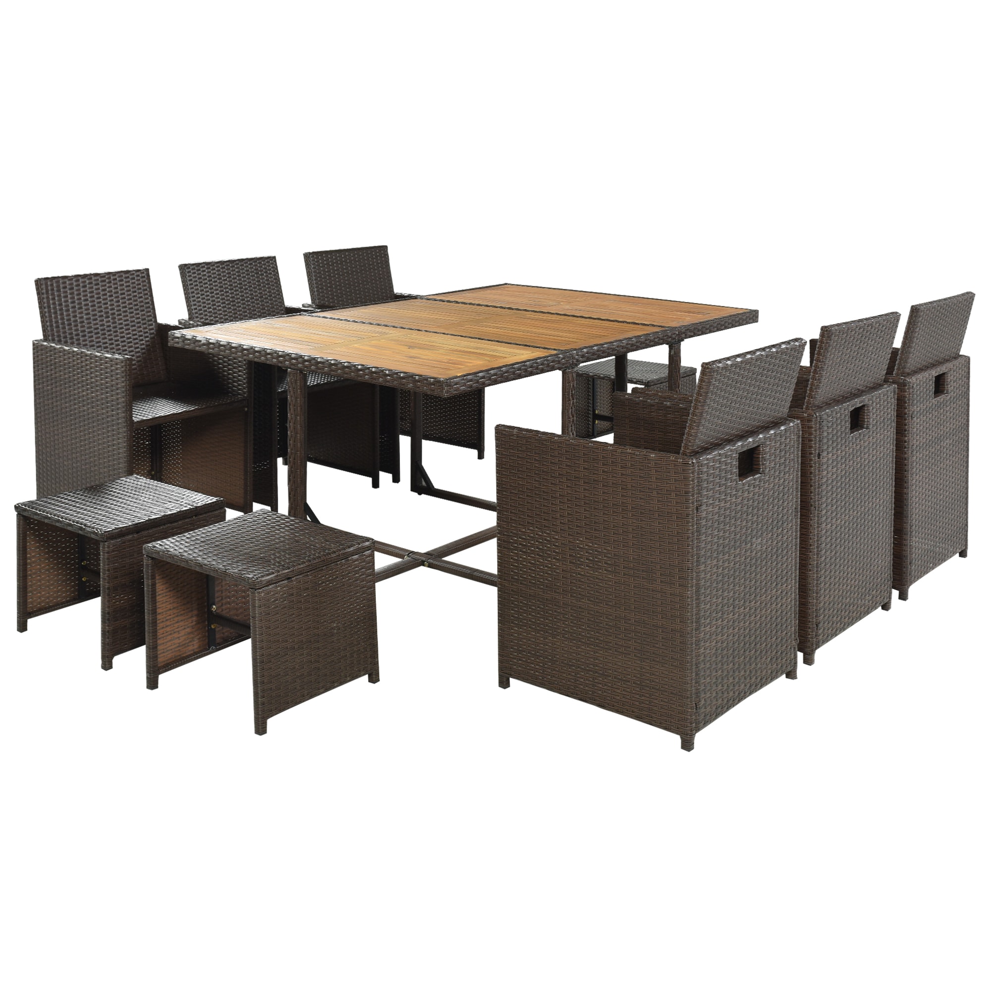 JIMSMAISON BOTMPD03BRO-BEG Patio-Dining-Sets - View #6