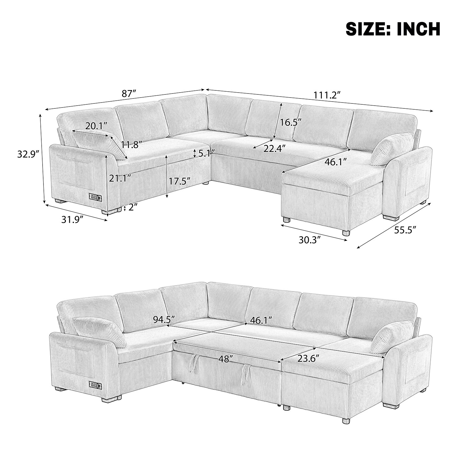 GZMR GZ-GN3131B Sofas-Loveseats - View #11