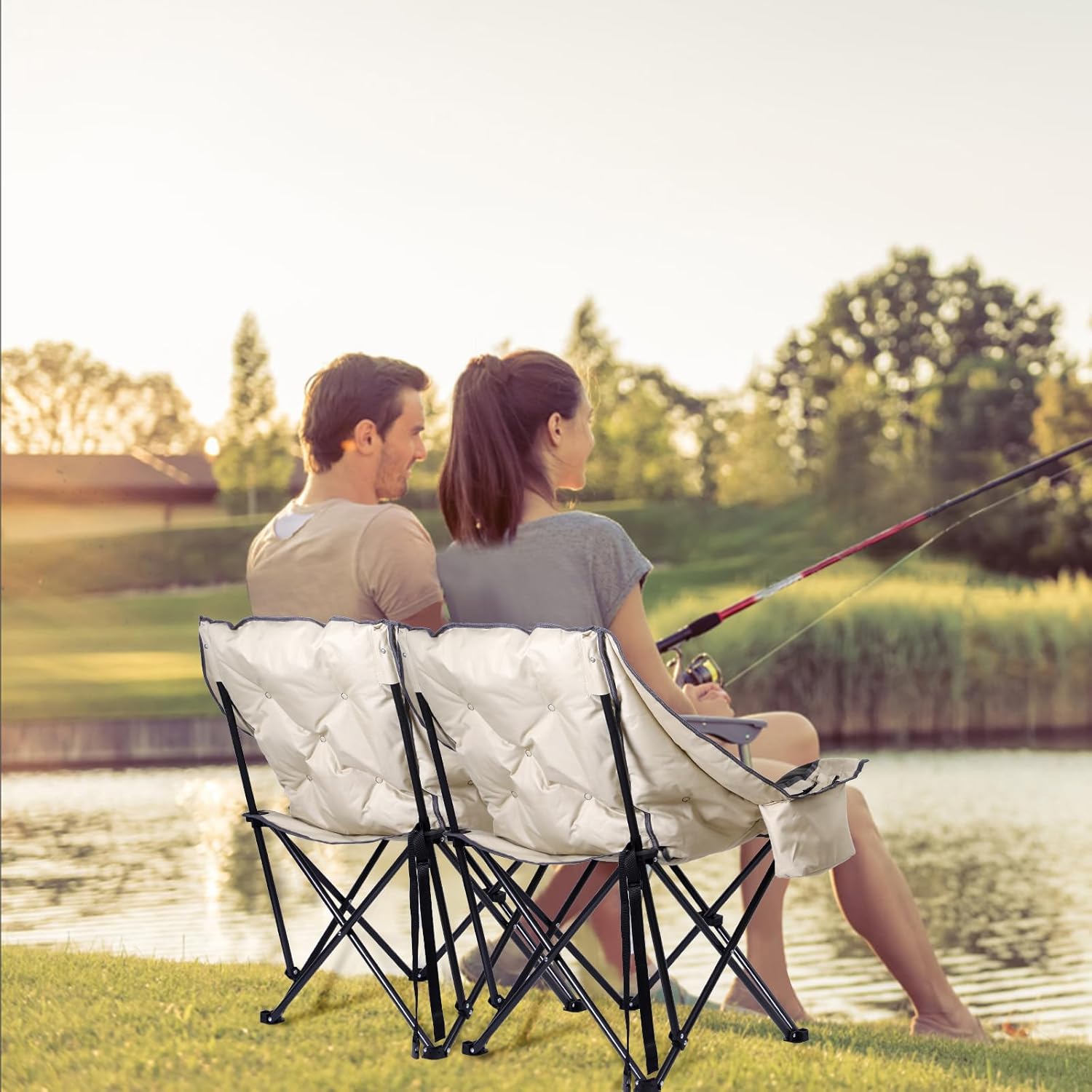  LOE-COTONCHA-WHIT2PK Beach-Camping-Chairs - View #5