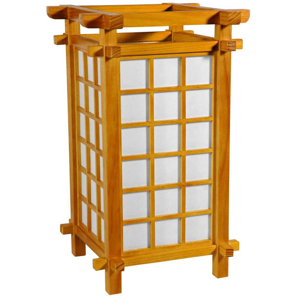 Red Lantern LMPIDO-J061-HON Oriental Furniture 17-Inches Honey Table Lamp with Paper Shade