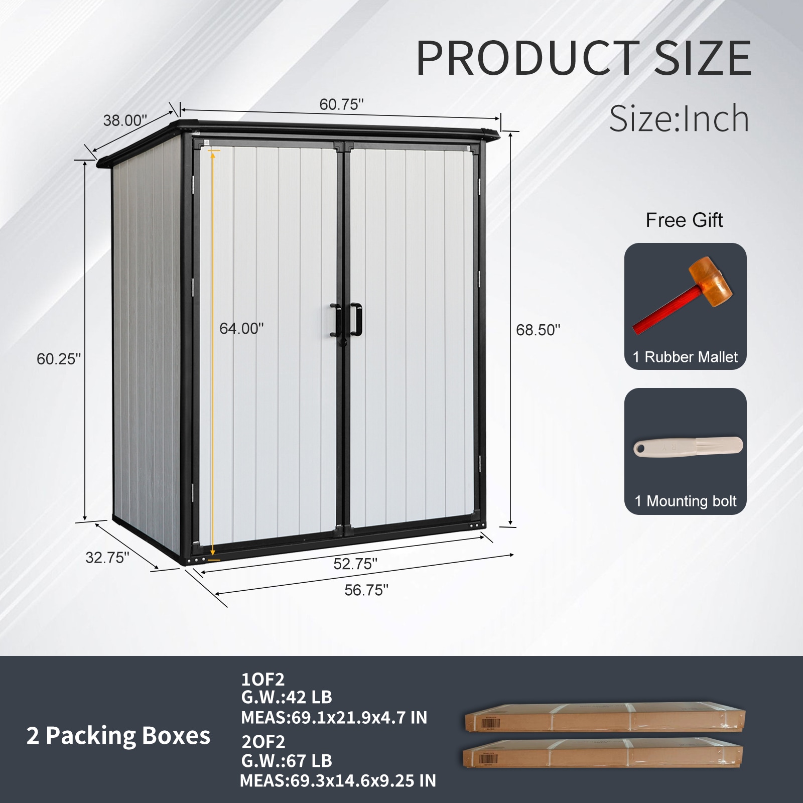 Mondawe MD-TP23AAK Vinyl-Resin-Storage-Buildings - View #8