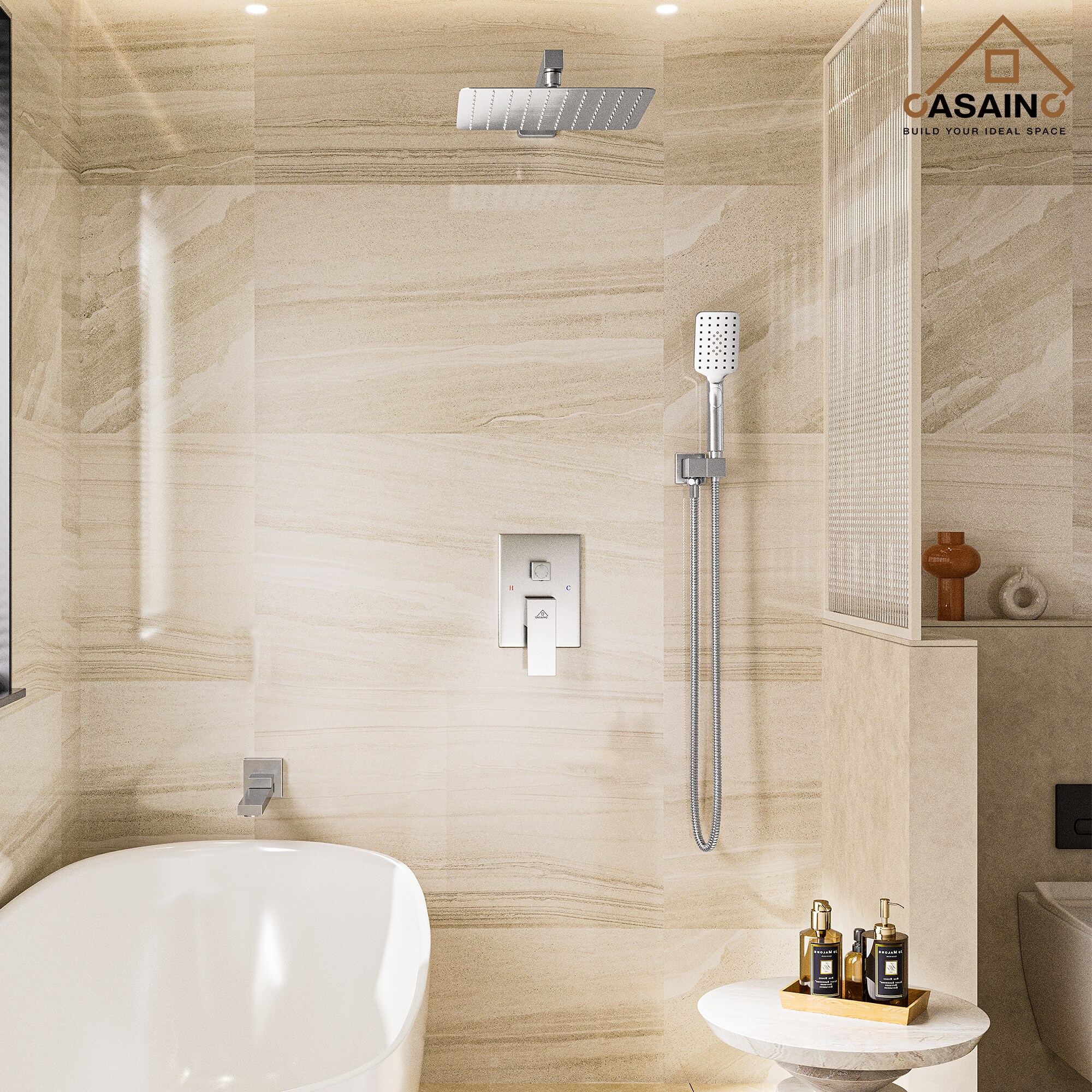 CASAINC WF-W98103BN Showerhead-Bar-Panels - View #3