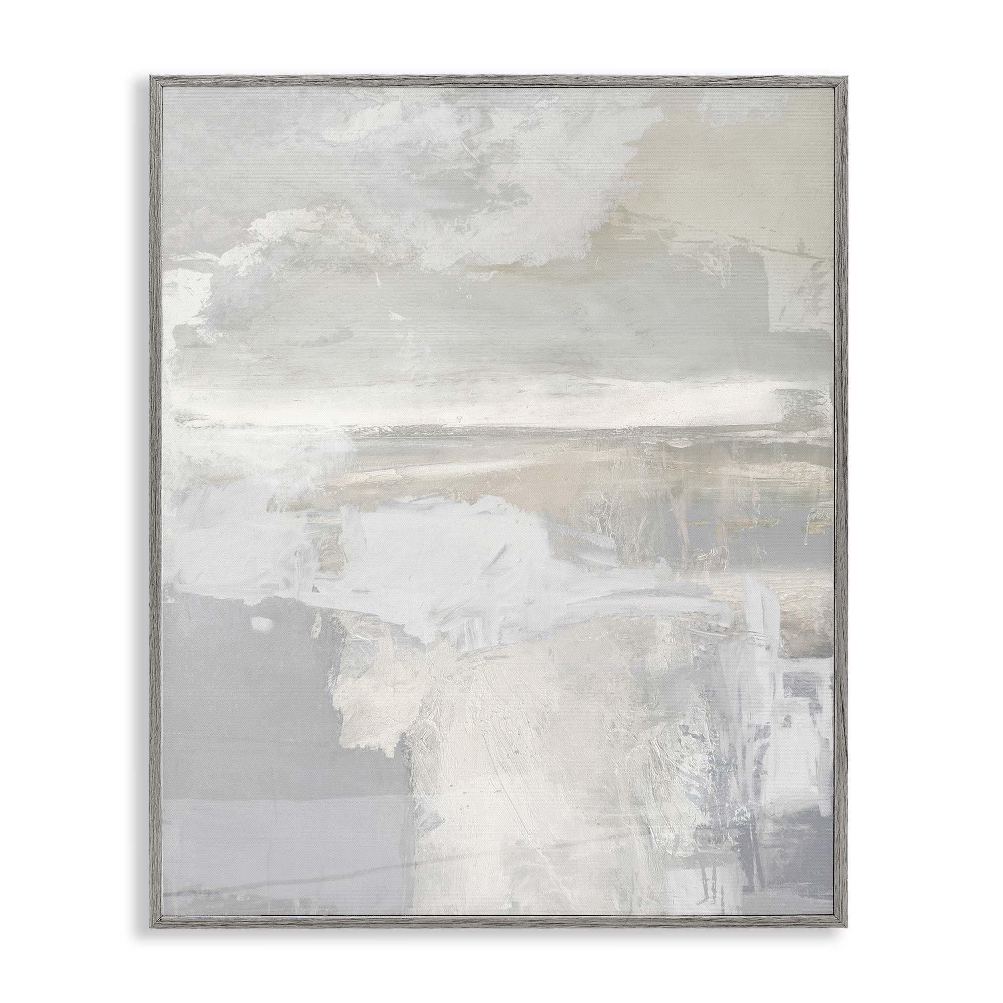 Stupell Industries BS-534-GFF-11X14 Cascading Soft Neutrals Gray Framed Giclee Art By Rachel Springer 11 x 14